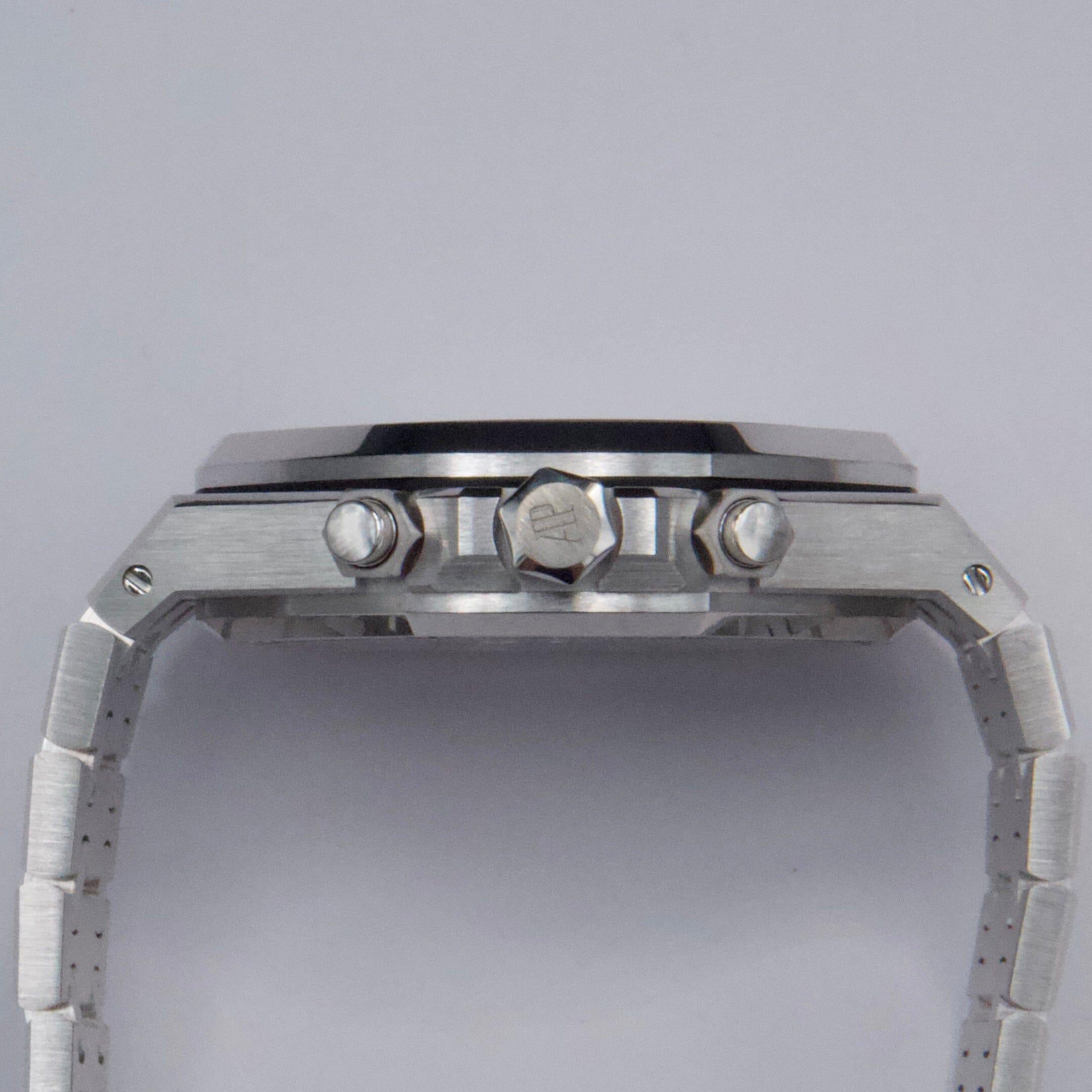 Audemars Piguet Royal Oak 26317BC Ice Blue Dial Herrenuhr Box Papiere im Angebot 2