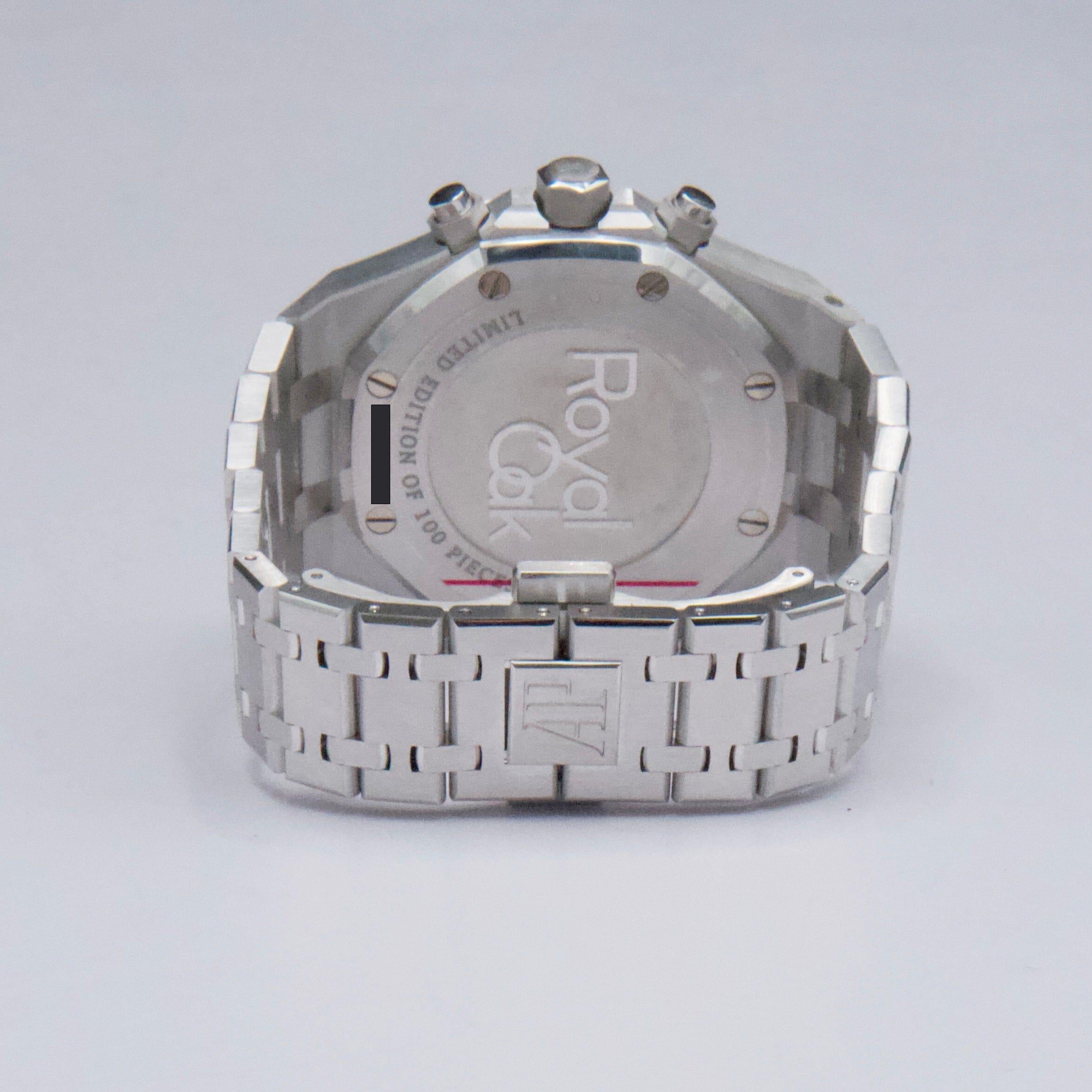 Audemars Piguet Royal Oak 26317BC Ice Blue Dial Herrenuhr Box Papiere im Angebot 3