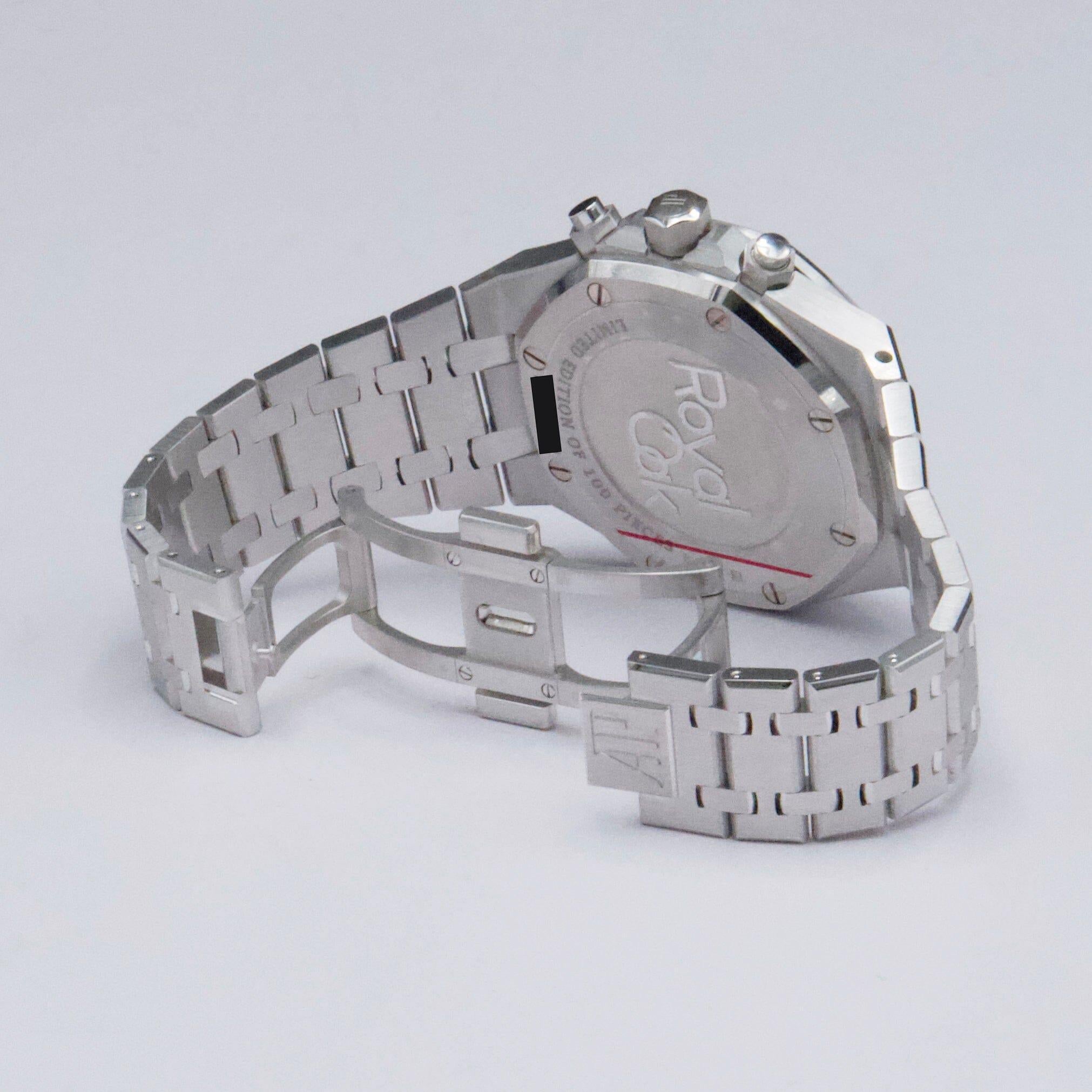 Audemars Piguet Royal Oak 26317BC Ice Blue Dial Herrenuhr Box Papiere im Angebot 4