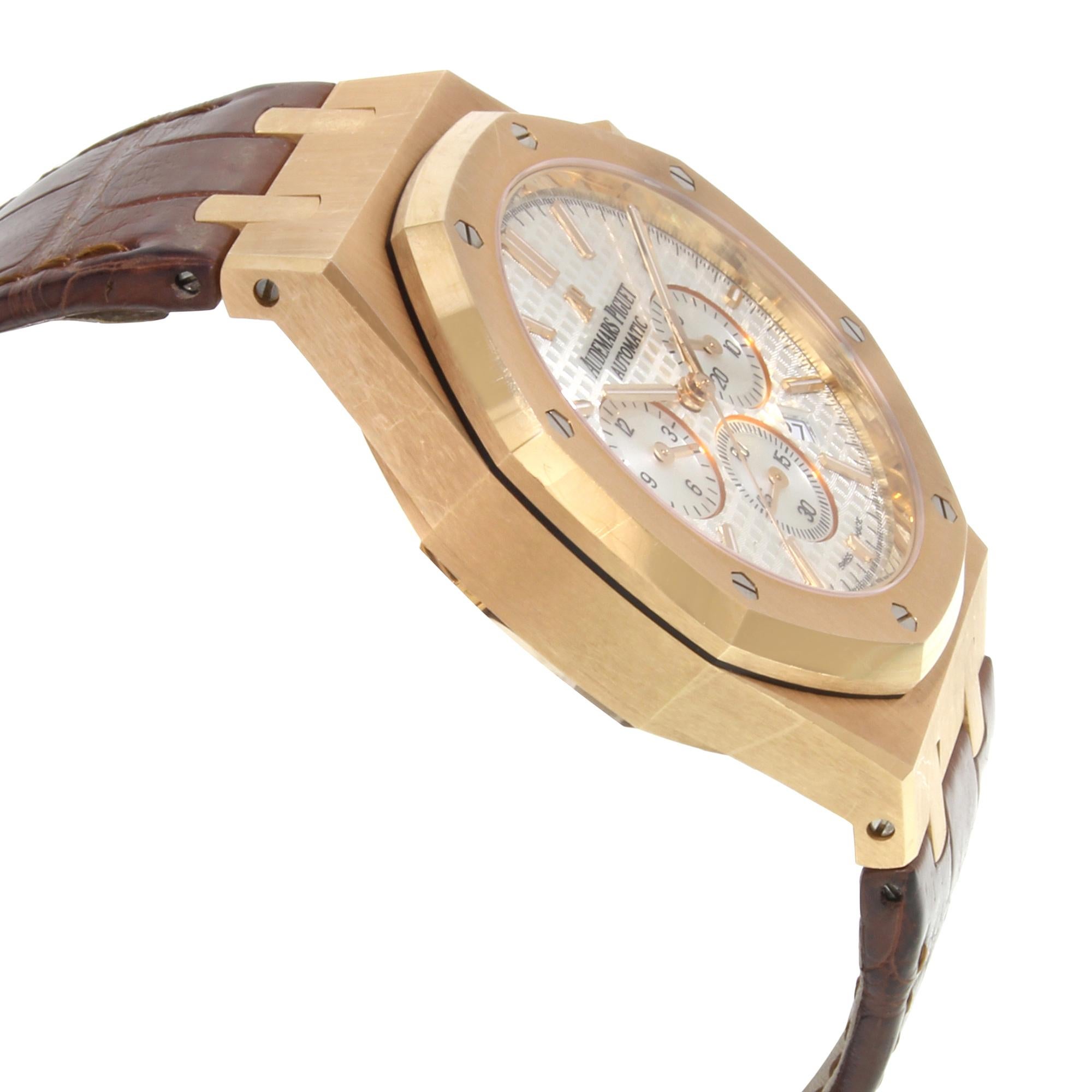 Audemars Piguet Royal Oak 26320OR.OO.D088CR.01 18 Karat Gold Automatic Watch In Good Condition In New York, NY