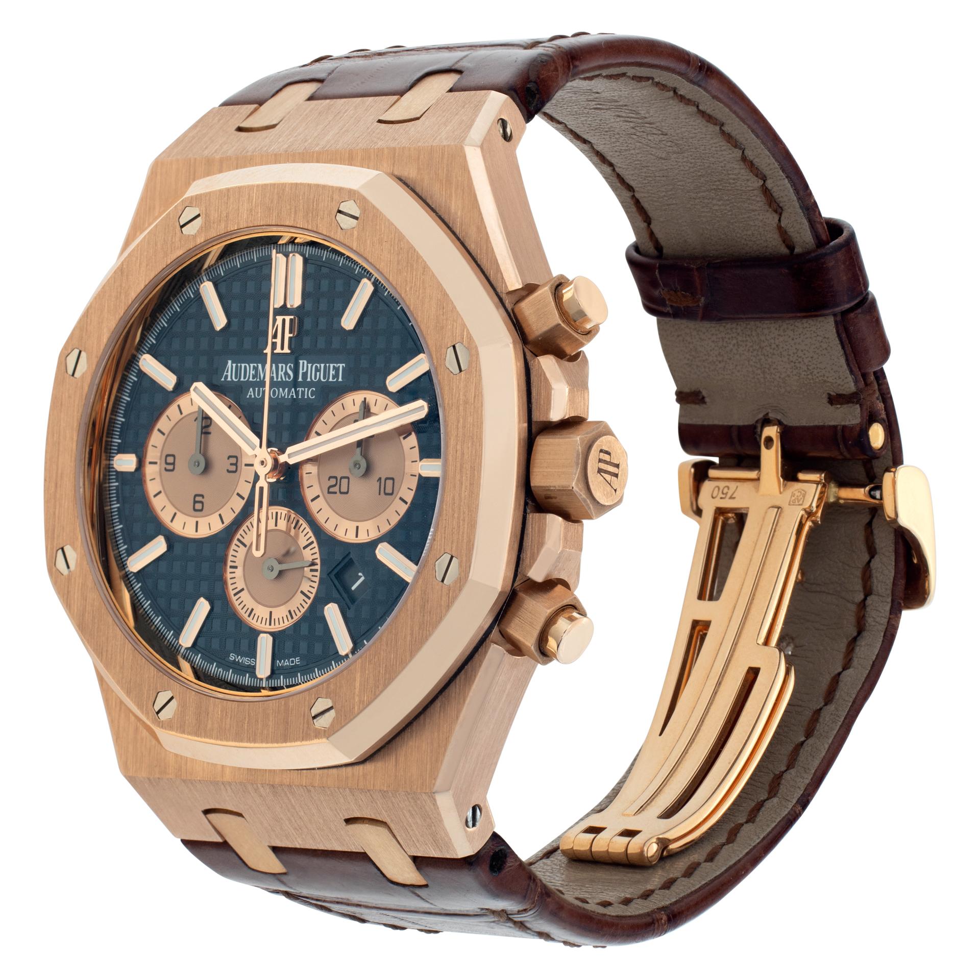 Audemars Piguet Royal Oak 26331OR.OO.D315CR.01 in rose gold dial 41mm watch In Excellent Condition In Surfside, FL