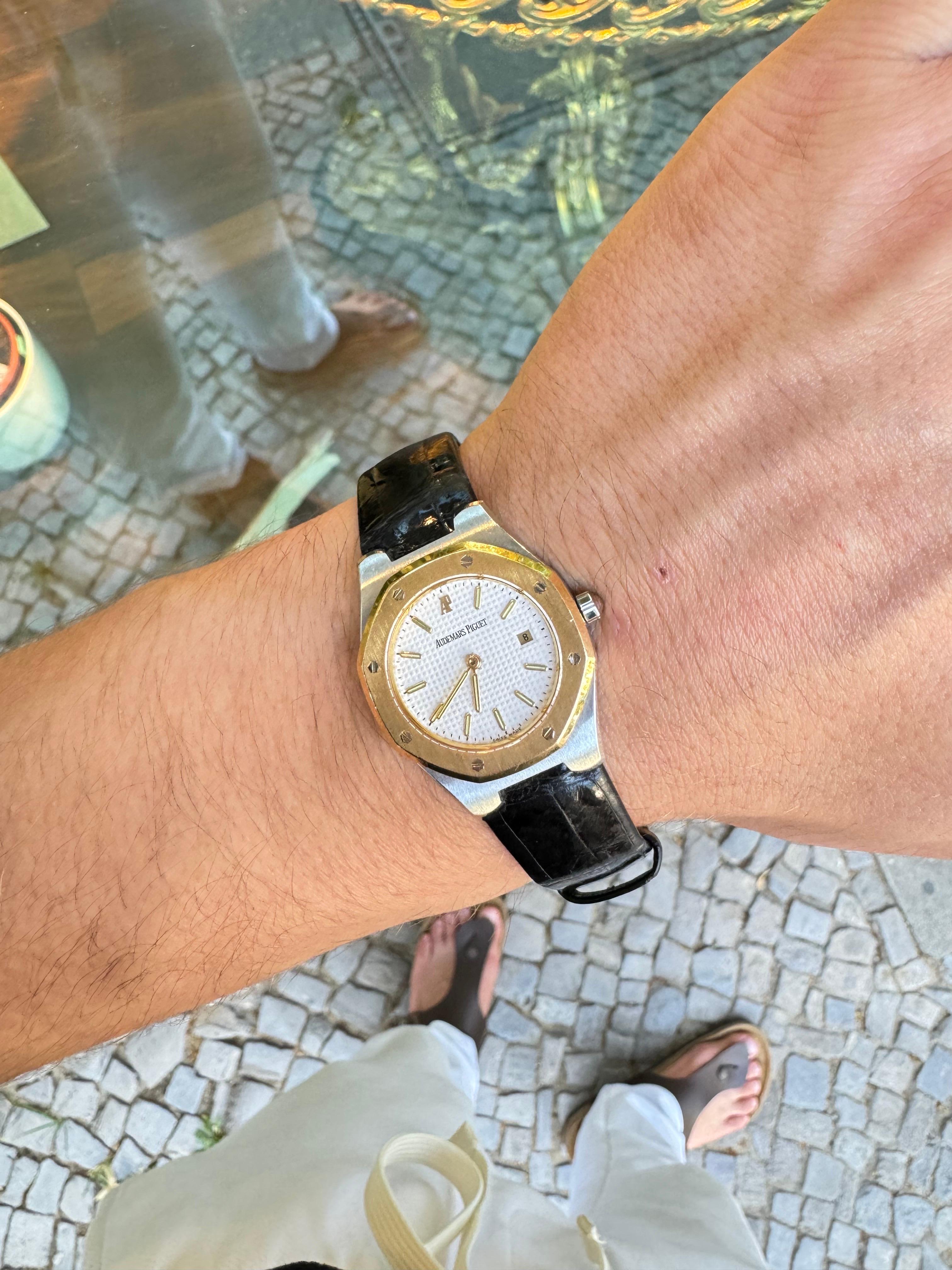 Aesthetic Movement Audemars Piguet Royal Oak 28x31mm quartz For Sale