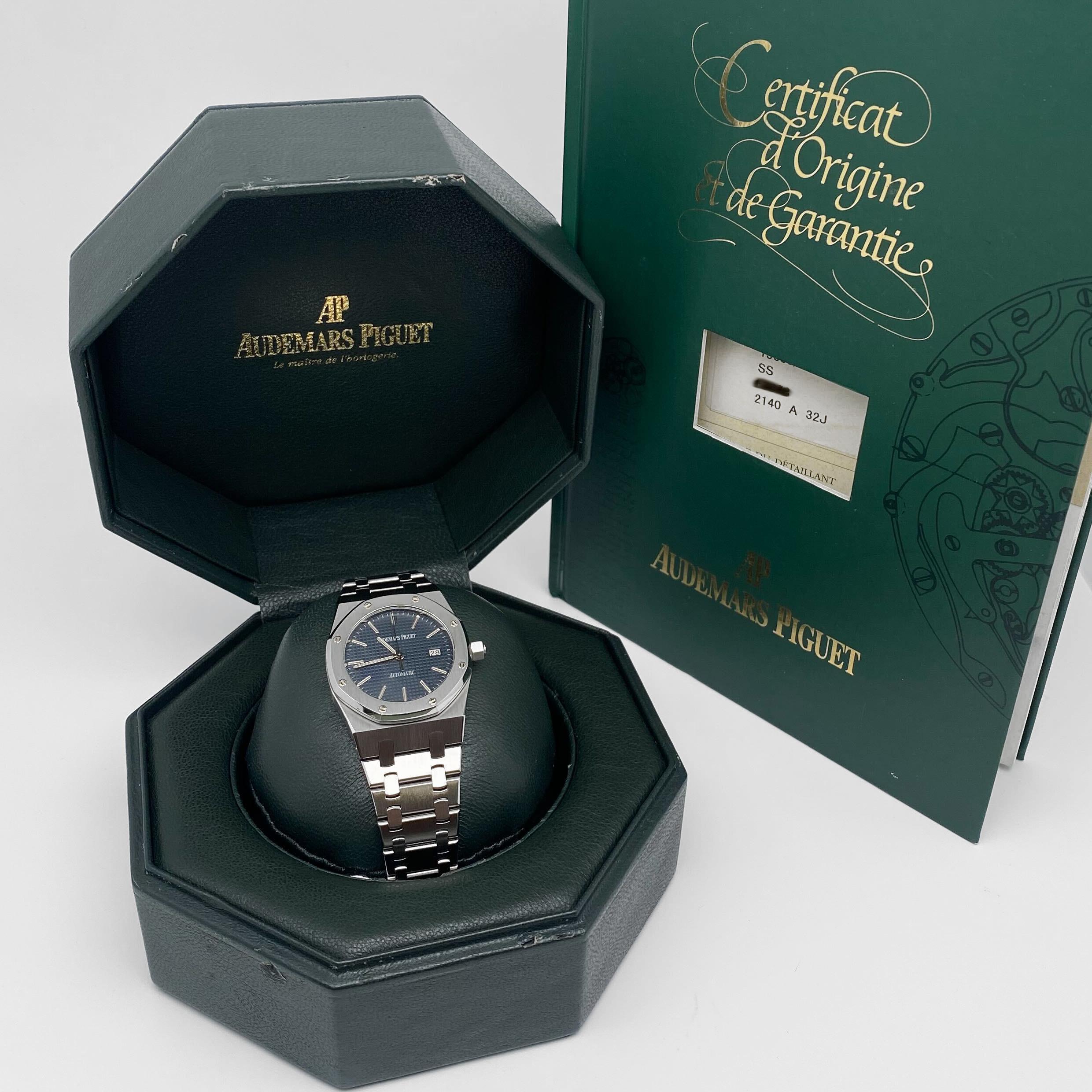 Audemars Piguet Royal Oak Steel Blue Dial Unisex Watch 15000ST 1
