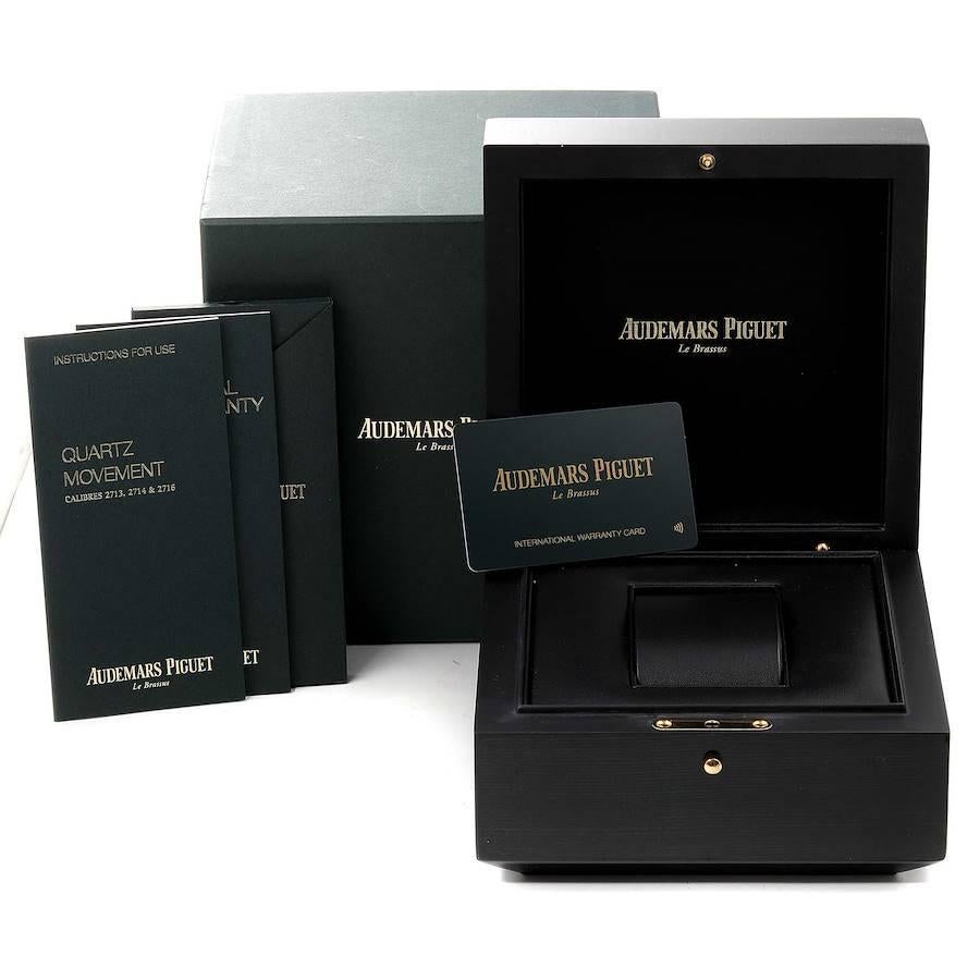 Audemars Piguet Royal Oak Steel Diamond Ladies Watch 67651ST Box Card For Sale 2