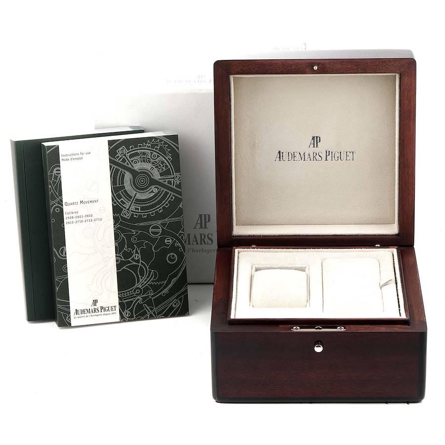 Audemars Piguet Royal Oak Steel Diamond Montre pour femme 67651ST Boîte et papiers d'origine en vente 2