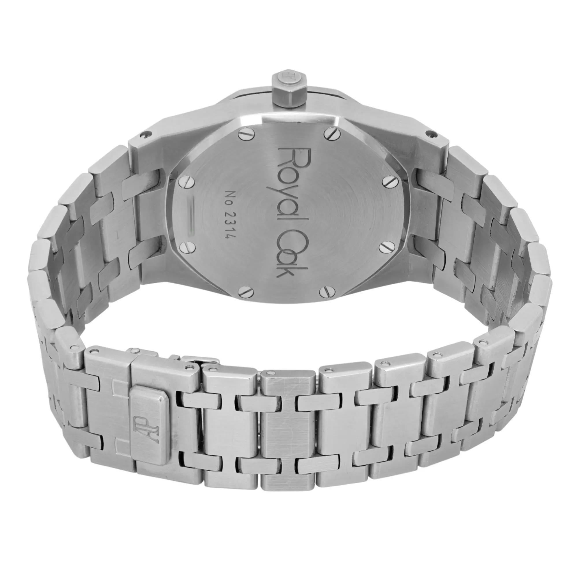Montre Unisexe Audemars Piguet Royal Oak 33mm Acier Cadran Saumon 15000ST en vente 1