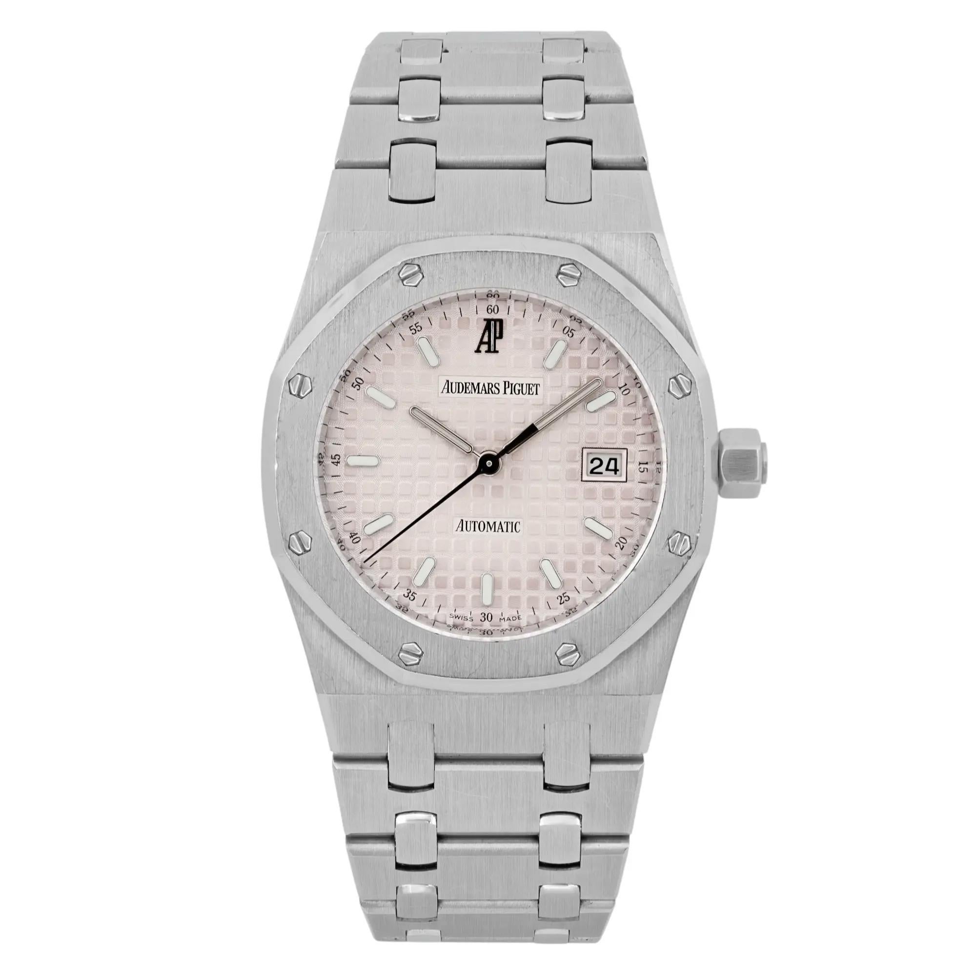 Montre Unisexe Audemars Piguet Royal Oak 33mm Acier Cadran Saumon 15000ST