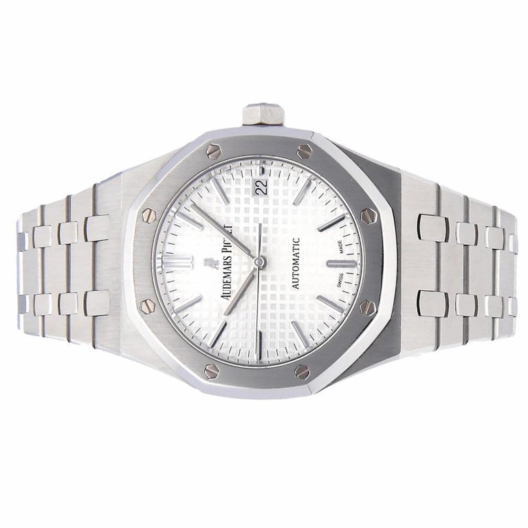 Audemars Piguet Royal Oak 37 Steel White-Silver Dial Watch 15450ST.OO ...