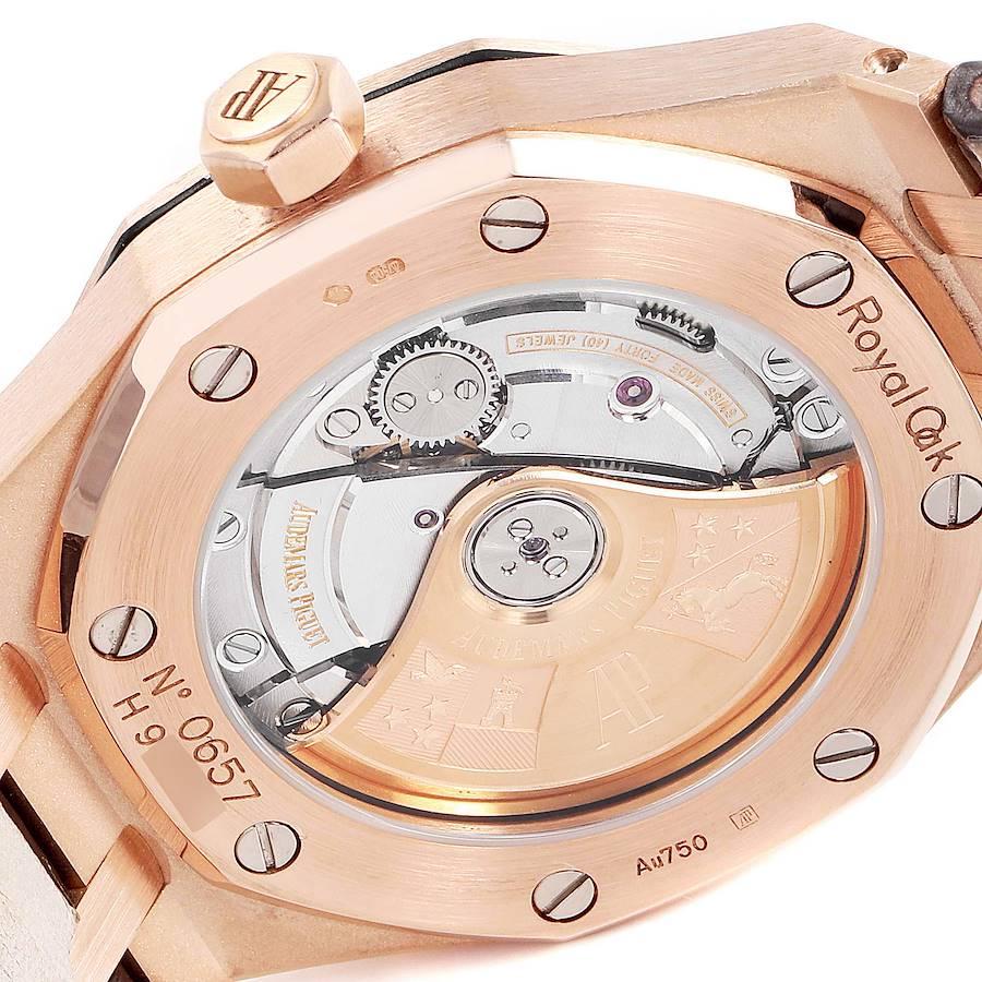 Audemars Piguet Royal Oak Midsize Rose Gold Men's Watch 15450OR For Sale 3