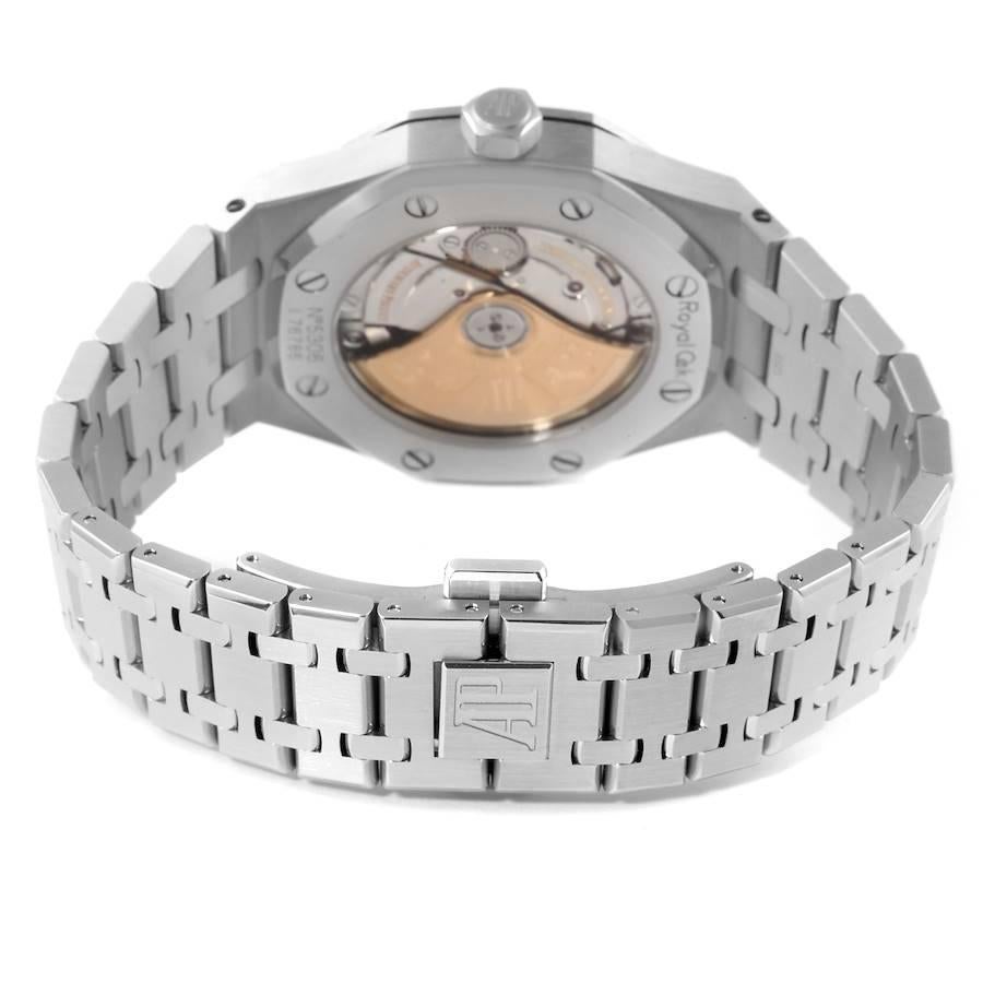 Audemars Piguet Royal Oak Midsize Stahl Herrenuhr 15450ST Box Papiere im Angebot 4