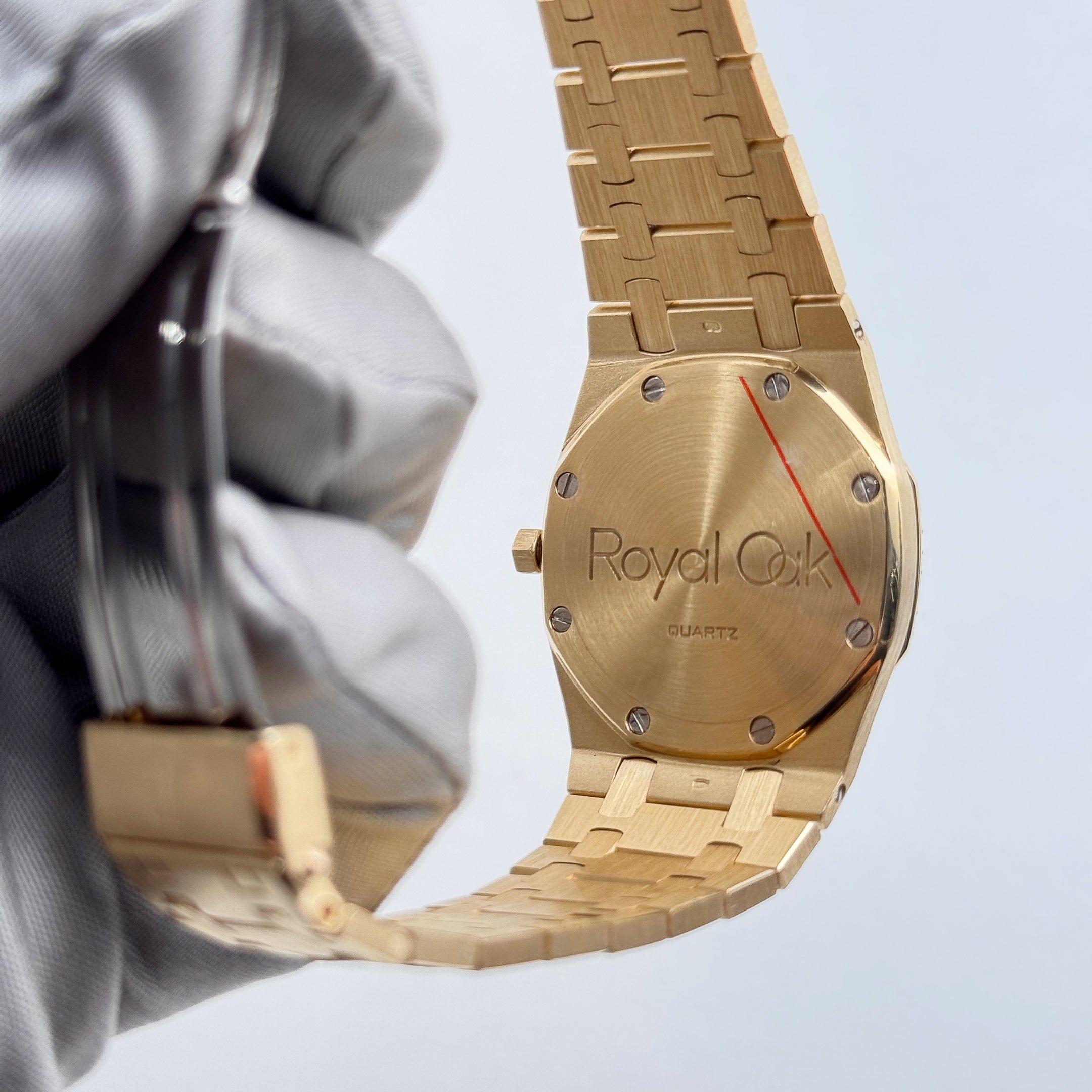 Audemars Piguet Royal Oak 4100BA Yellow Gold Diamond Dial Diamond Bezel Quartz For Sale 5