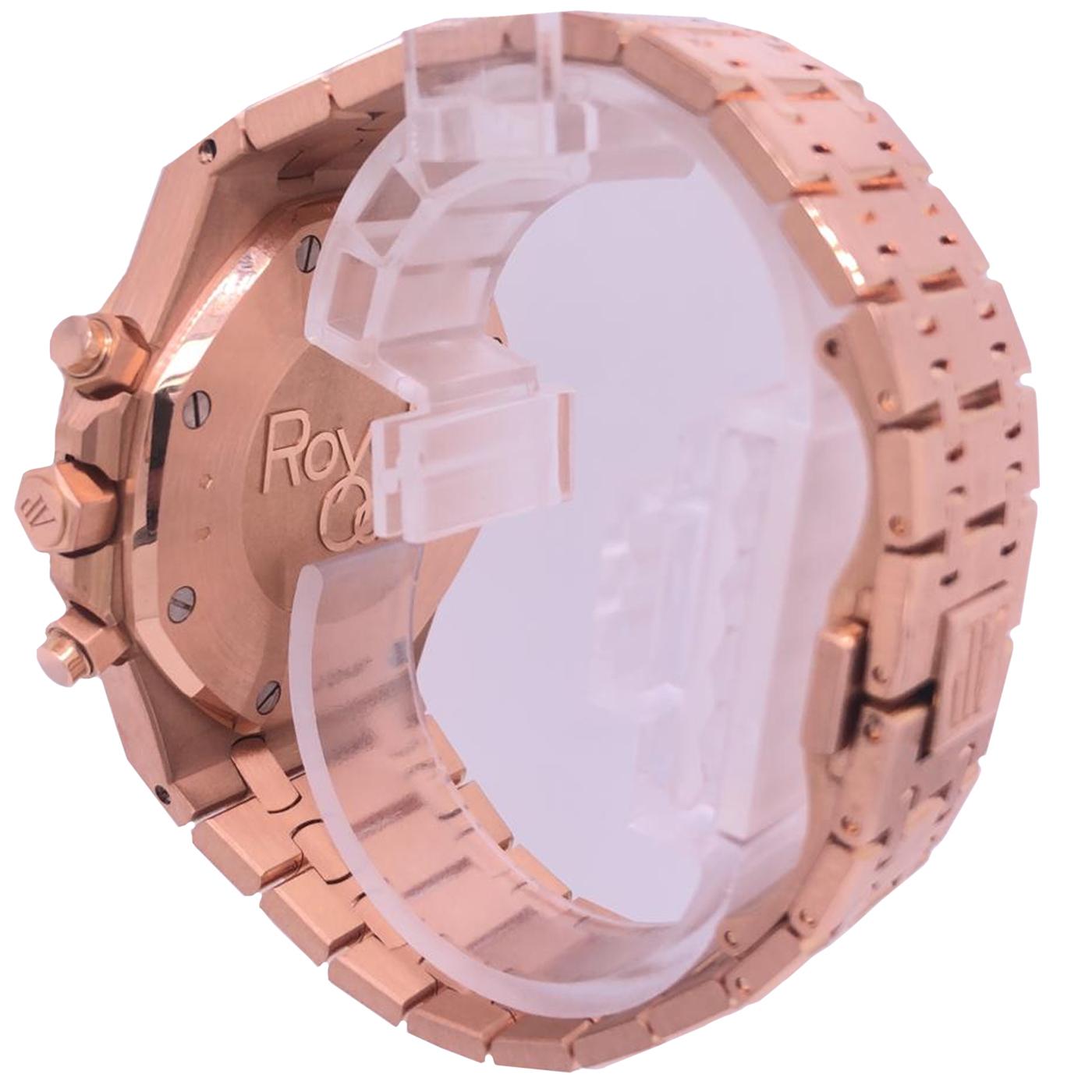 Audemars Piguet Royal Oak 18 Karat Rose Gold 26320OR.OO.1220OR.02 Box/Papers In Excellent Condition In Aventura, FL