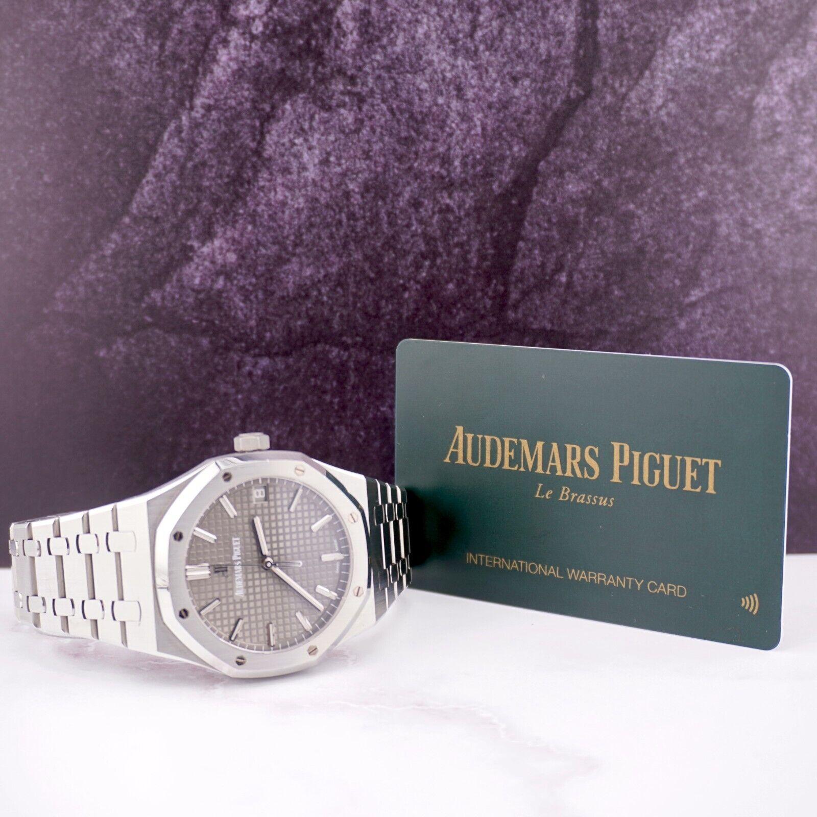 Audemars Piguet Royal Oak 41mm Watch  Pre-owned w/ Original Box & Card 100% Auth 5