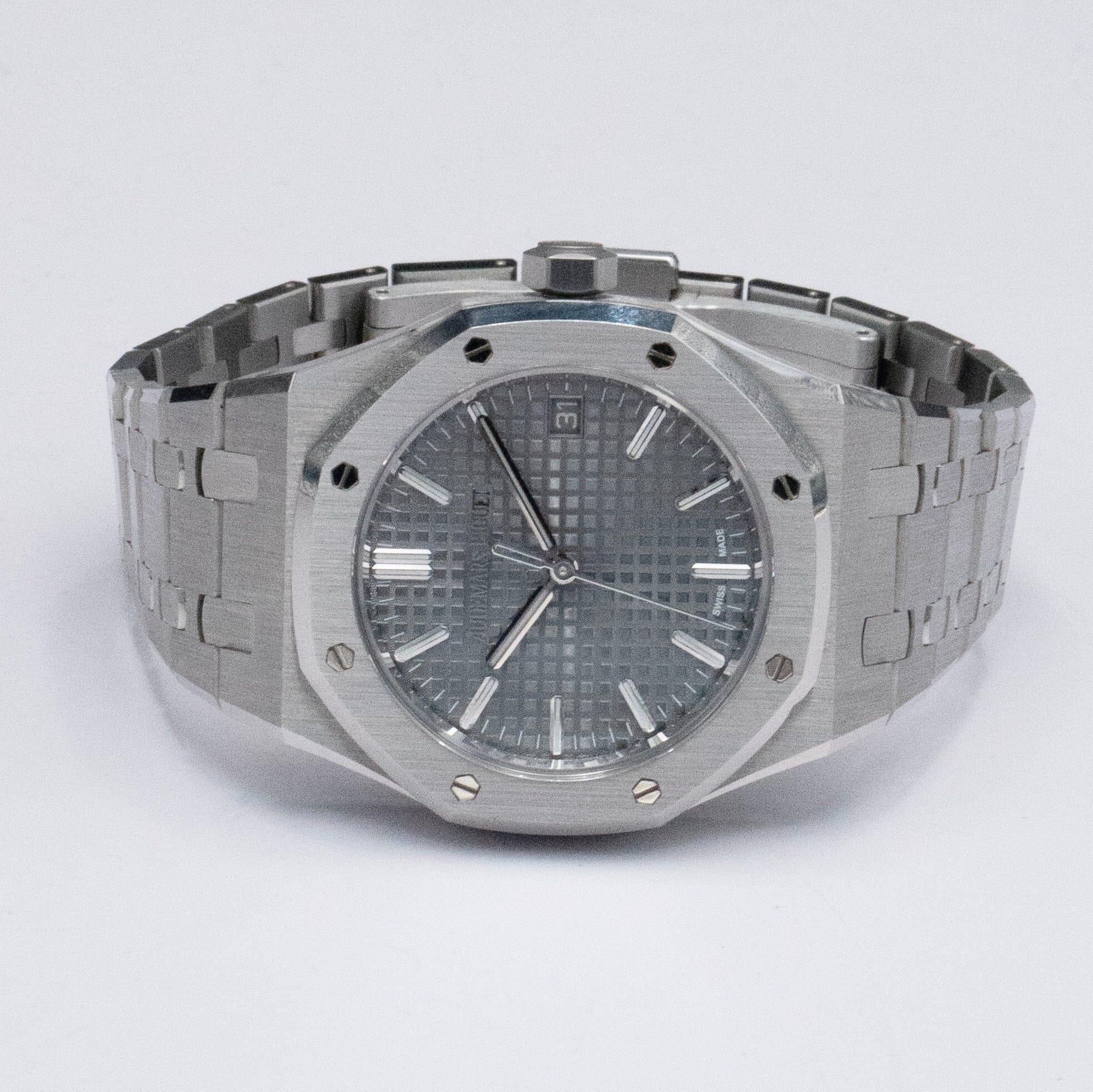 Audemars Piguet Montre Hommes Royal Oak 50th Anniversary 15550ST Cadran gris Pour hommes en vente