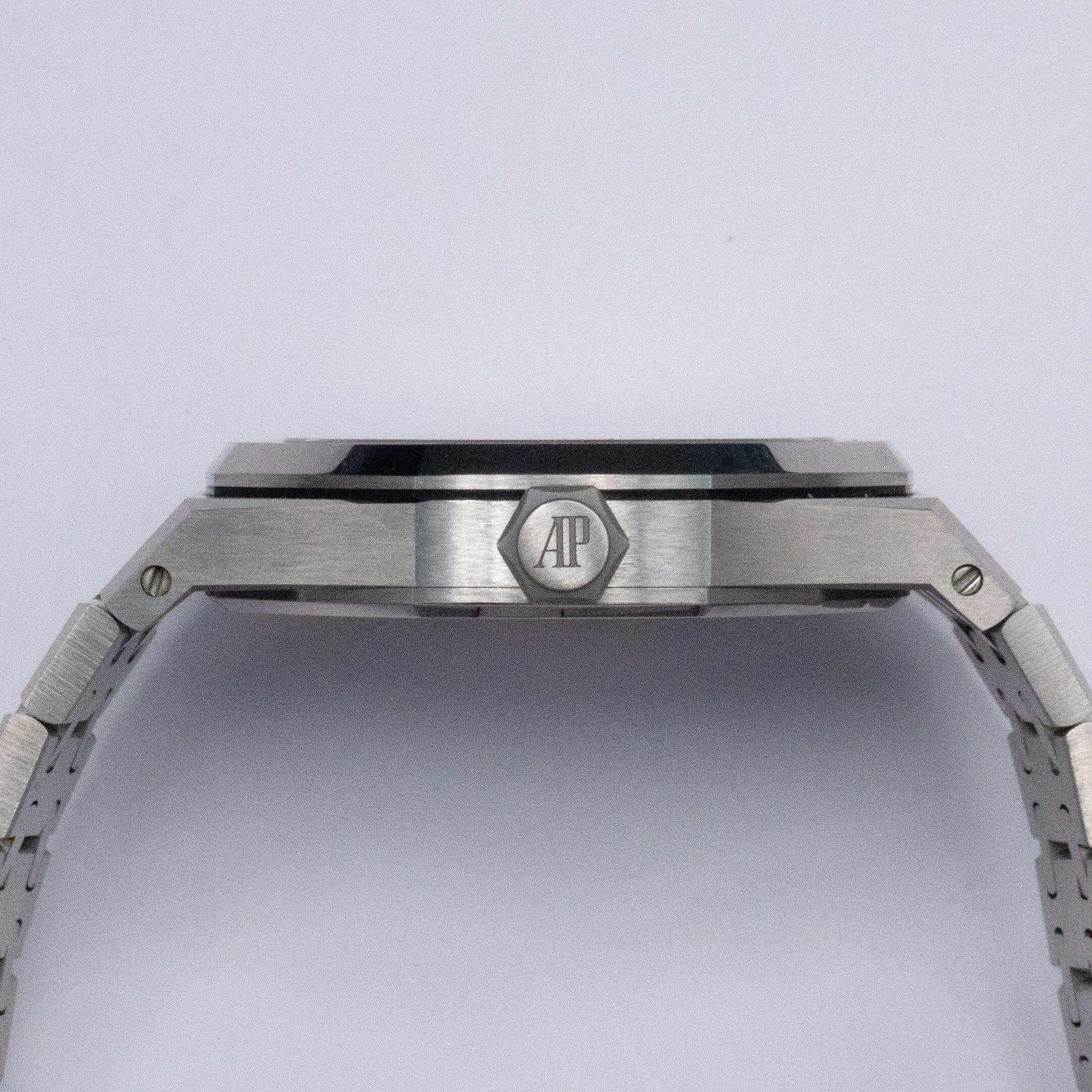 Audemars Piguet Montre Hommes Royal Oak 50th Anniversary 15550ST Cadran gris en vente 1