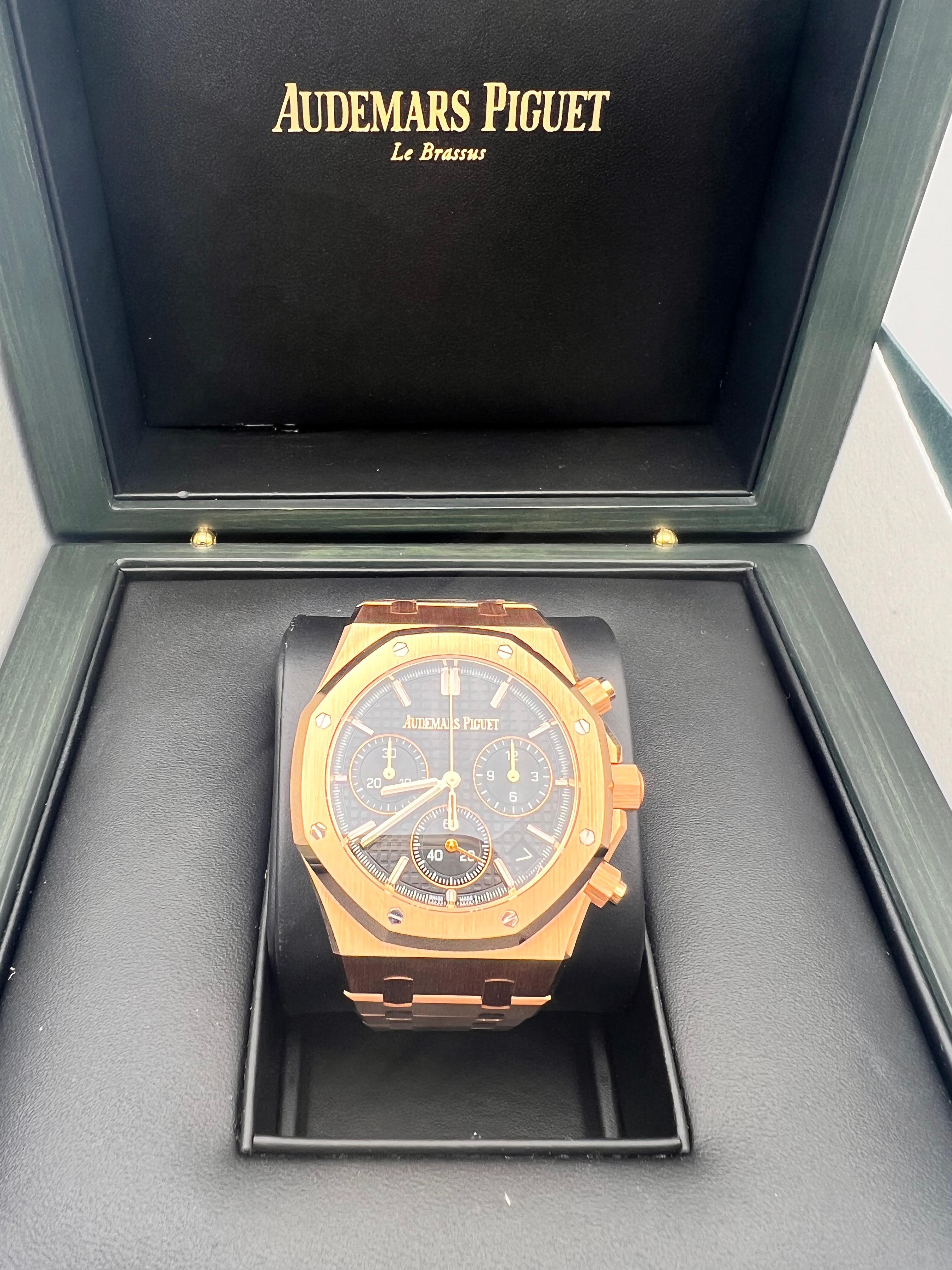 Contemporary Audemars Piguet Royal Oak 50th anniversary 41mm  with box and papers, 2022  For Sale