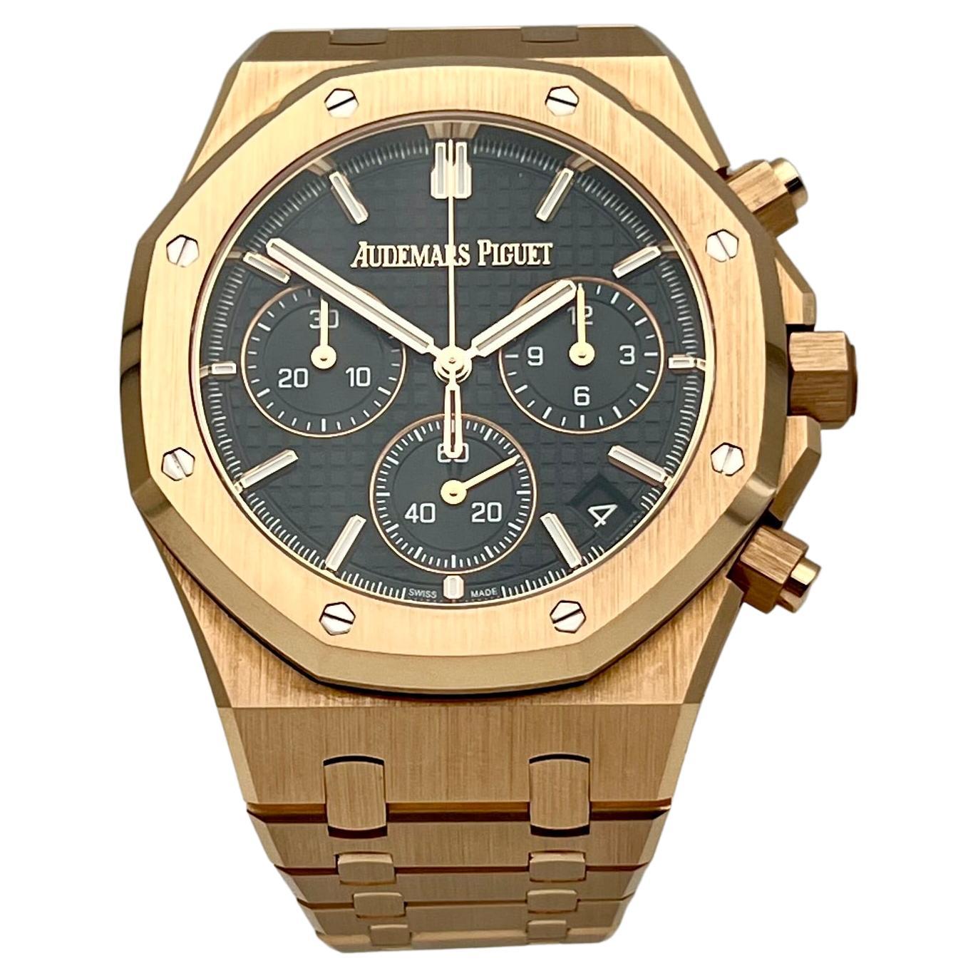 Audemars Piguet Royal Oak, 41 mm, 50e anniversaire  avec boîte et papiers, 2022  en vente