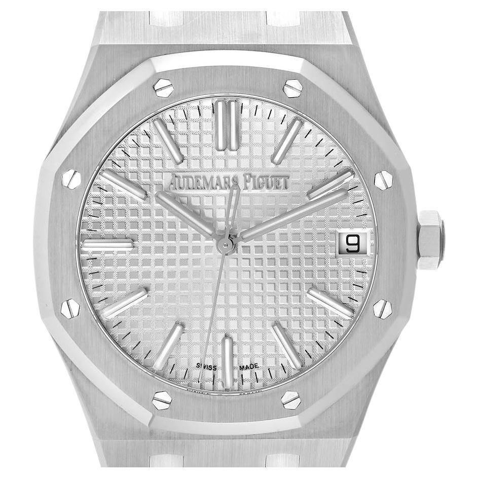 Audemars Piguet Royal Oak 50th Anniversary Steel Mens Watch 15510ST Box Card