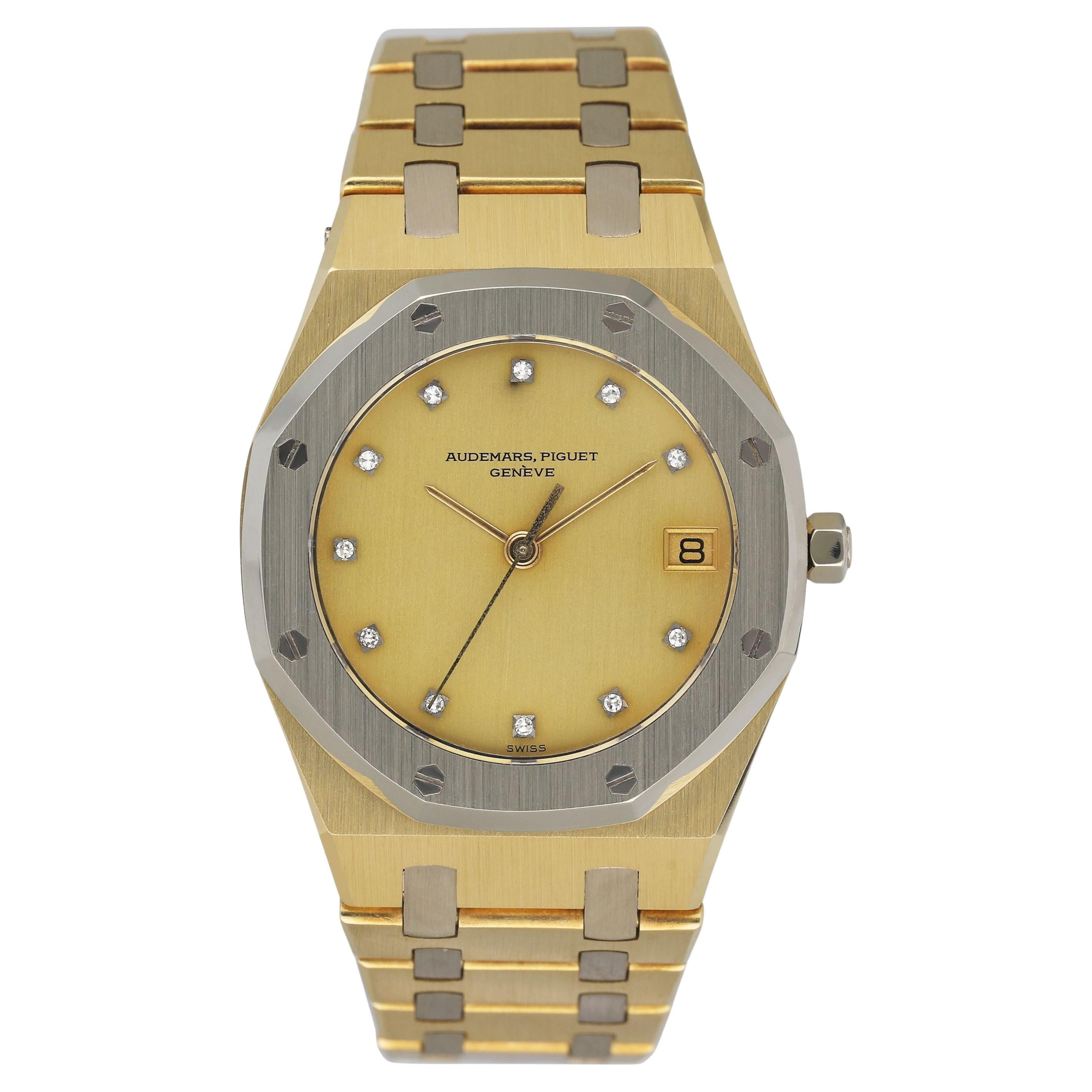 Audemars Piguet Royal Oak 56023AC Diamond Champagne Dial Yellow Gold ...