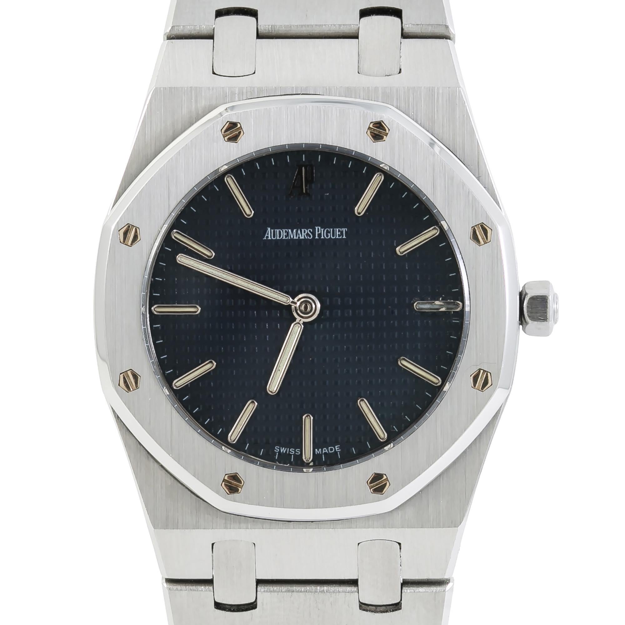 audemars piguet royal oak blue dial