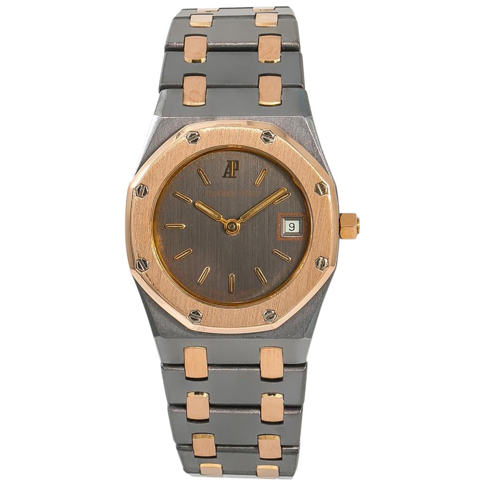Audemars Piguet Royal Oak 59102 Women’s Quartz Watch 18 Karat Tantalum Rose Gold