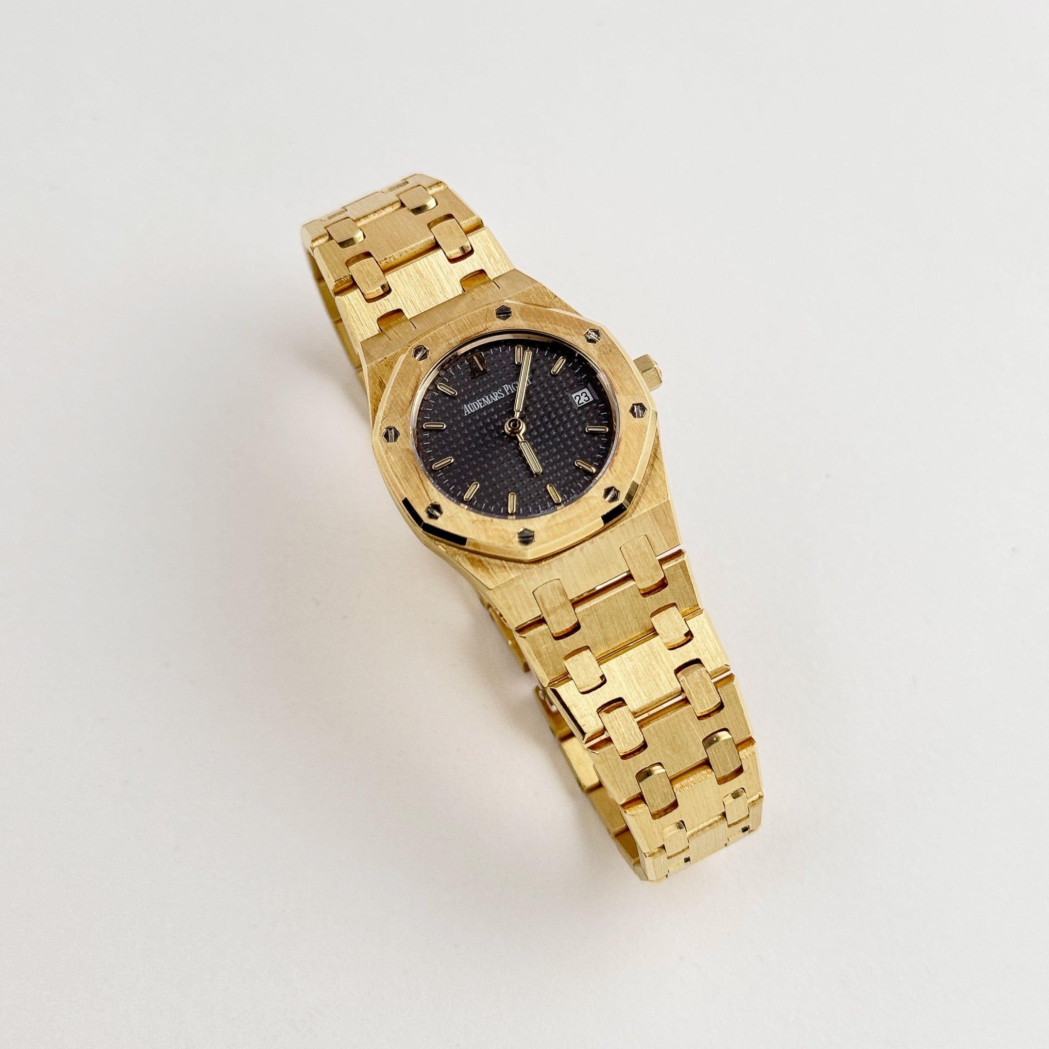 Audemars Piguet Royal Oak 6007BA „Ladies“ Gelbgold Graues Zifferblatt Quarz im Zustand „Hervorragend“ in New York, NY