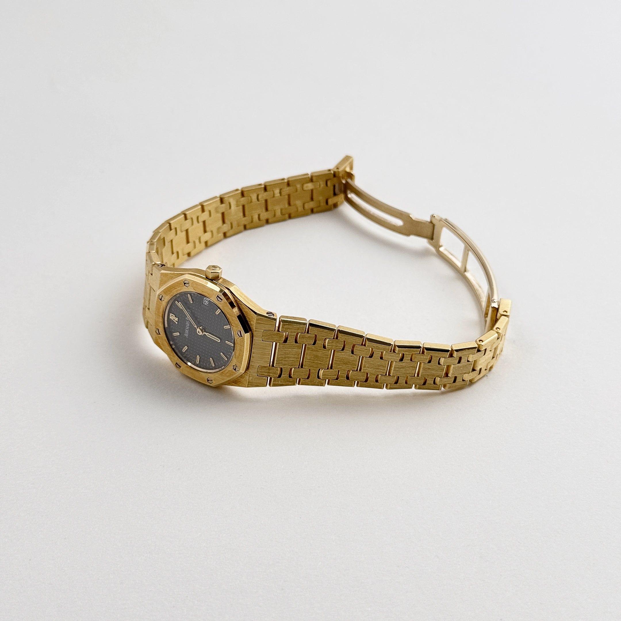 Audemars Piguet Royal Oak 6007BA „Ladies“ Gelbgold Graues Zifferblatt Quarz Damen