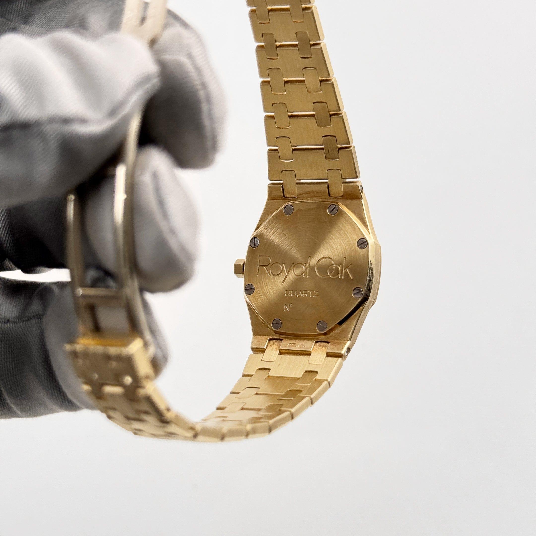 Audemars Piguet Royal Oak 6007BA „Ladies“ Gelbgold Graues Zifferblatt Quarz 5