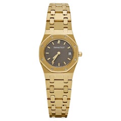 Audemars Piguet Royal Oak 6007BA „Ladies“ Gelbgold Graues Zifferblatt Quarz