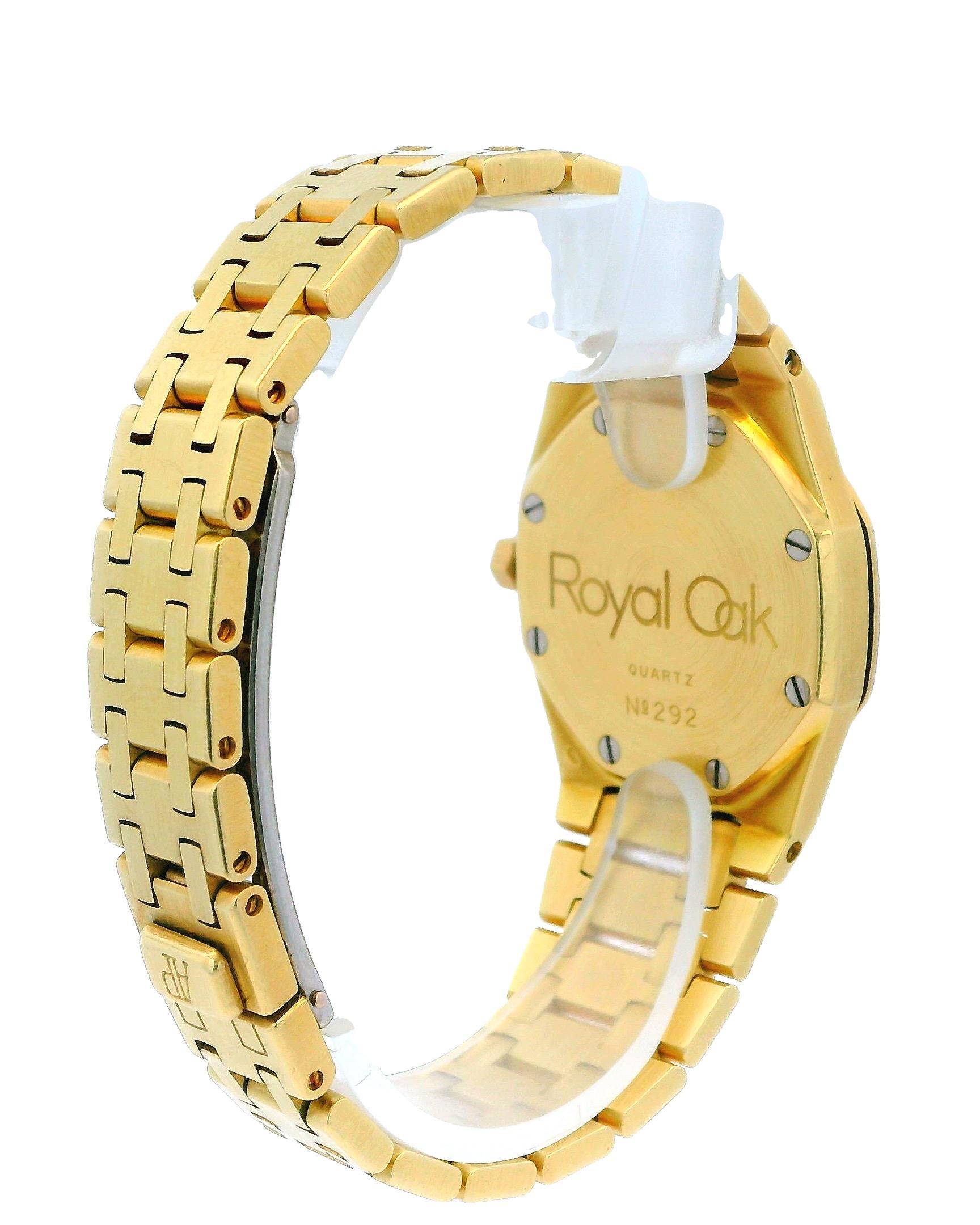 Audemars Piguet Royal Oak 6048BA 18K Gelbgold Diamant-Zifferblatt Service Papiere 2