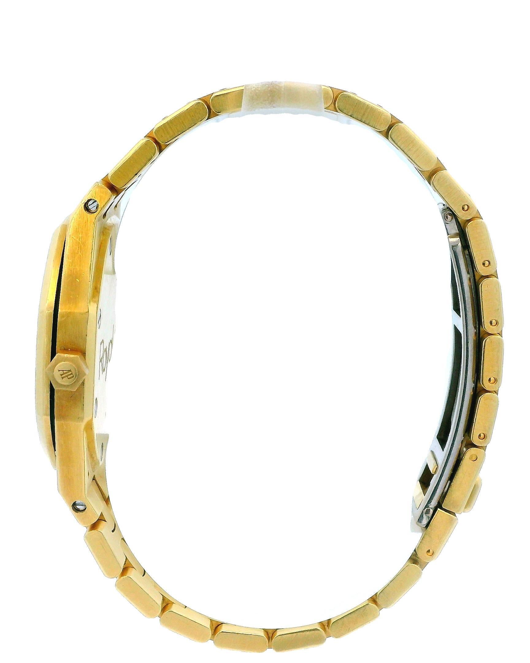 Audemars Piguet Royal Oak 6048BA 18K Gelbgold Diamant-Zifferblatt Service Papiere 3
