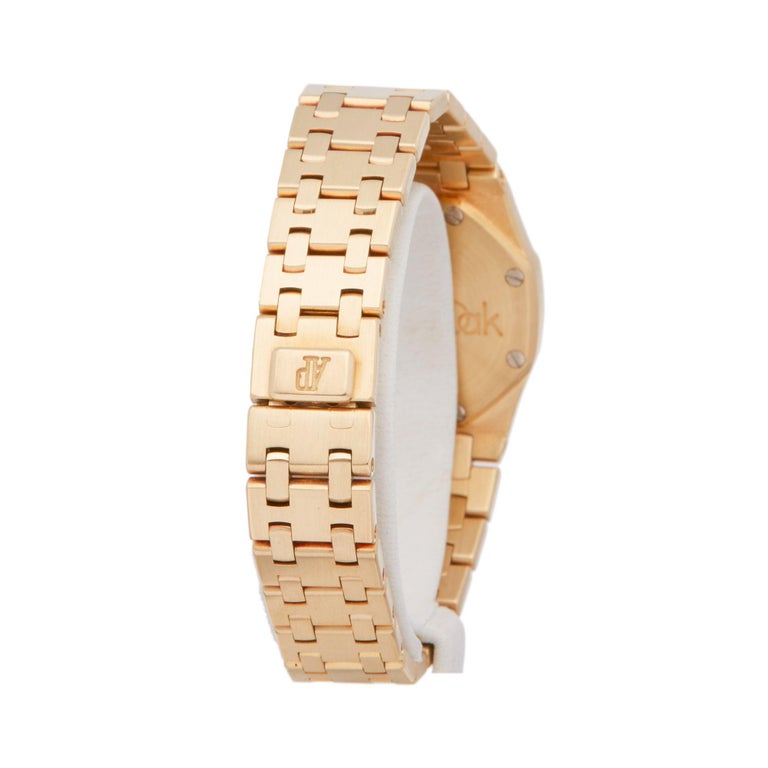 Audemars Piguet Royal Oak 66270BA Ladies Yellow Gold Diamond Watch at ...