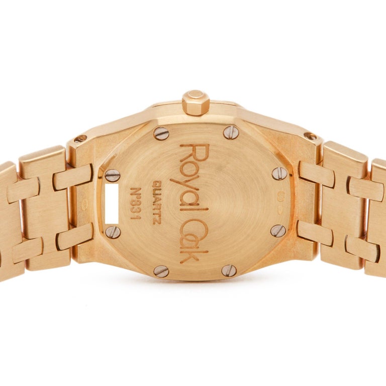 Audemars Piguet Royal Oak 66270BA Ladies Yellow Gold Diamond Watch at ...