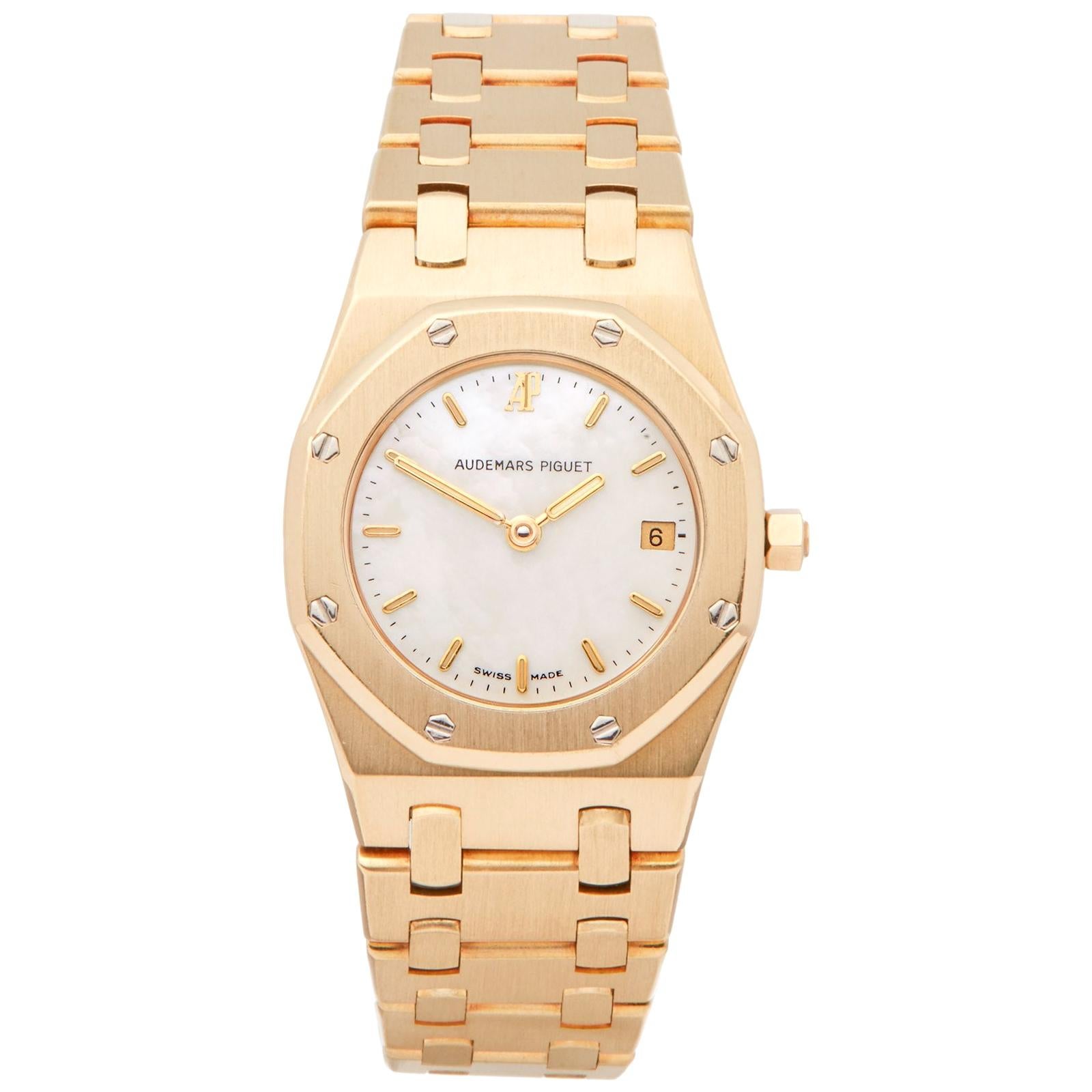 Audemars Piguet Royal Oak 66270BA Ladies Yellow Gold Diamond Watch