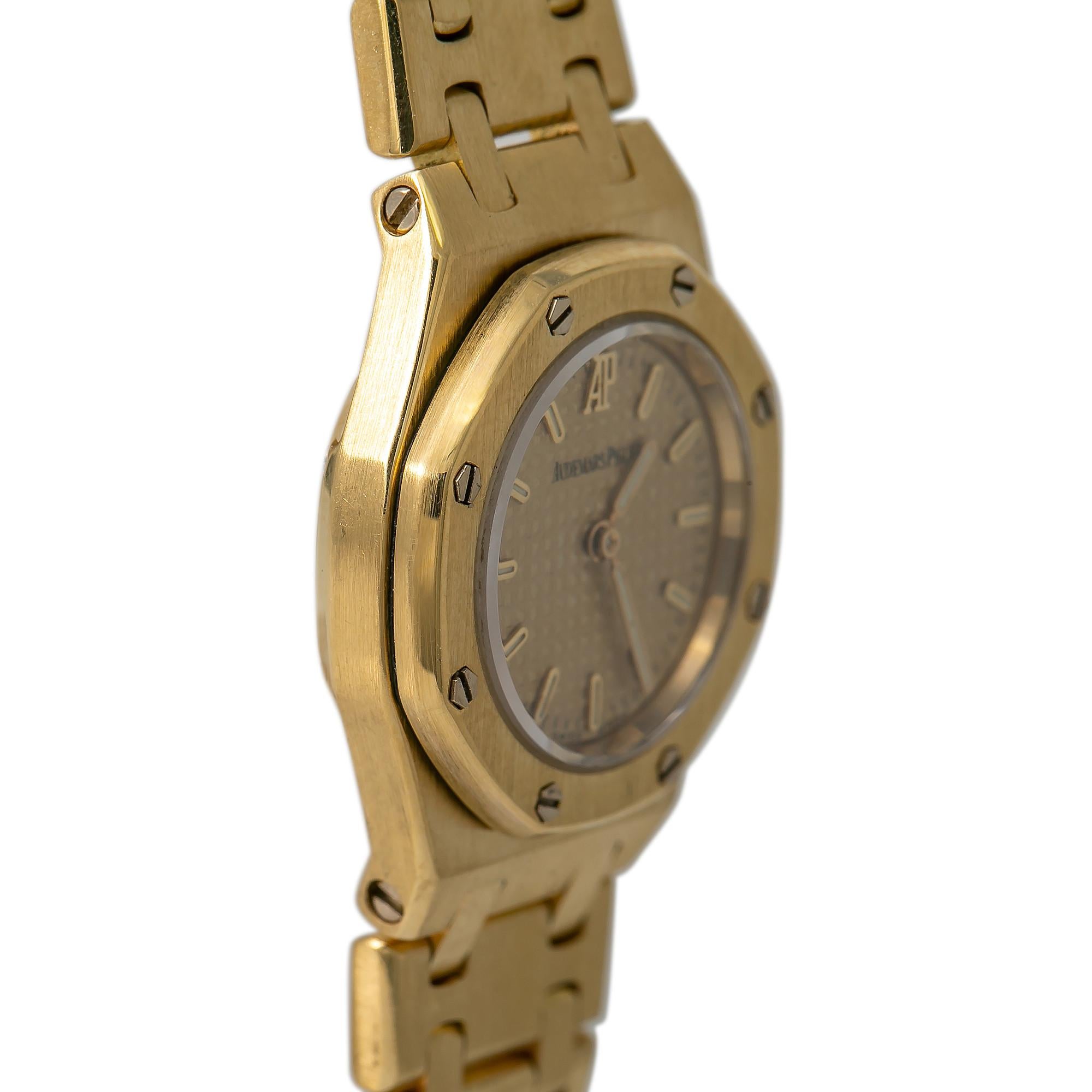 Women's Audemars Piguet Royal Oak 67075BA.OO.1100BA.06, Champagne Dial