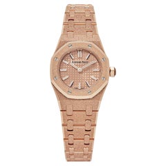 Audemars Piguet Royal Oak 67630OR.GG.1312OR.01 'Mini' Frosted Rose Gold Quartz