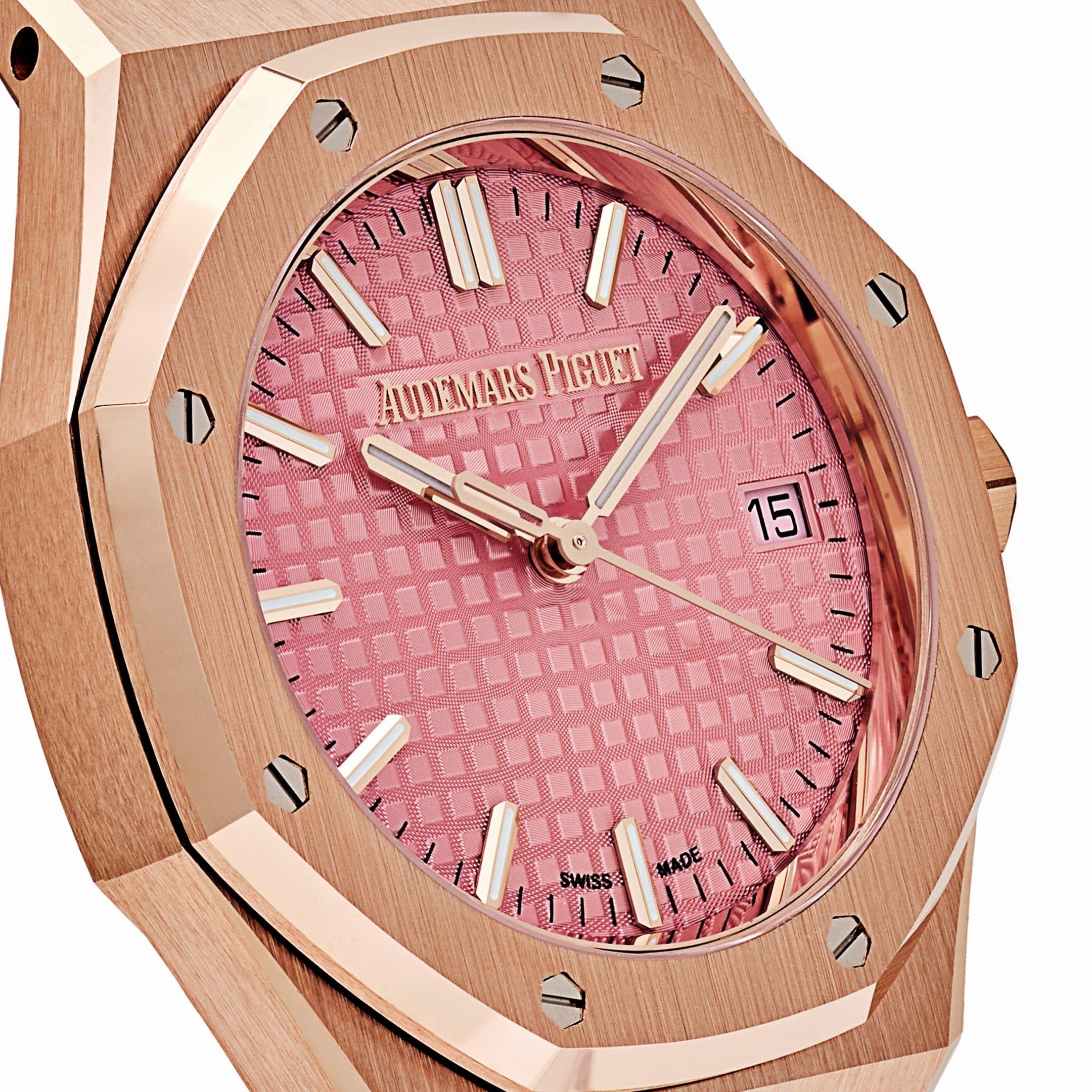 Audemars Piguet Royal Oak 77450OR.OO.1361OR.01 'Ladies' Rose Gold Pink Dial 1