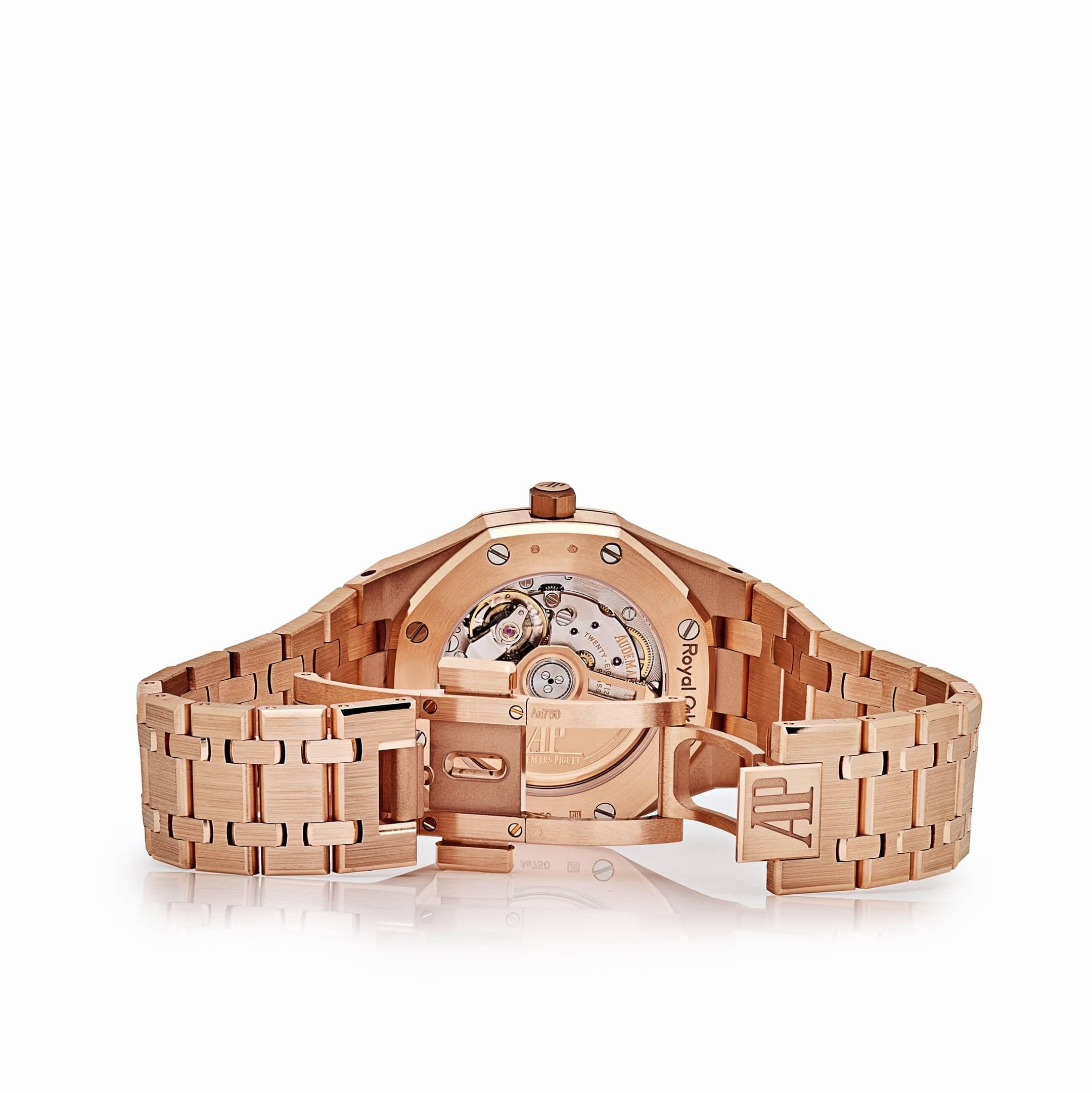 Audemars Piguet Royal Oak 77450OR.OO.1361OR.01 'Ladies' Rose Gold Pink Dial 2
