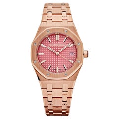 Audemars Piguet Royal Oak 77450OR.OO.1361OR.01 'Ladies' Rose Gold Pink Dial
