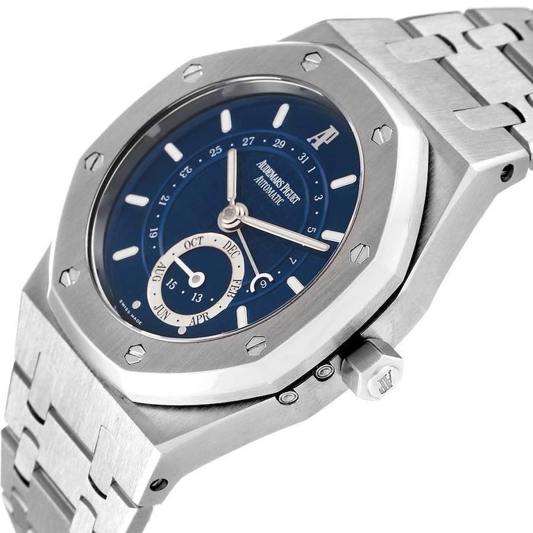 25920st Audemars Piguet Royal Oak Annual Calendar Blue Dial Steel Mens Watch ...
