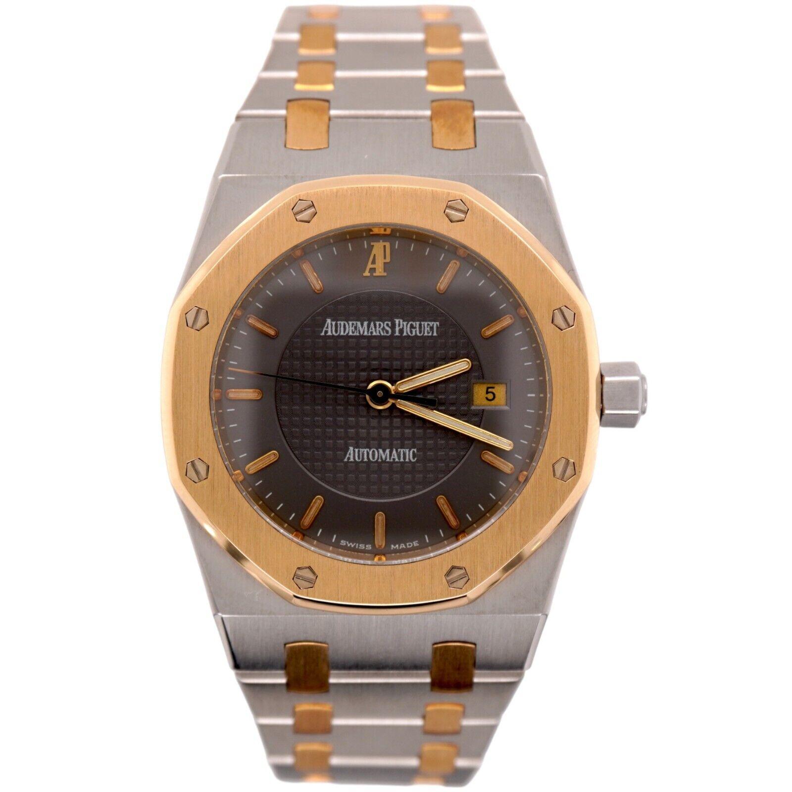 Audemars Piguet Royal Oak 33mm Watch

Pre-owned w/ Original Box & Paper
100% Authentic
Condition - (Excellent Condition) - See Pics
Watch Reference - 15050SA
Model - Royal Oak
Dial Color - Gray
Material - 18k Yellow Gold/Stainless Steel
Watch Will