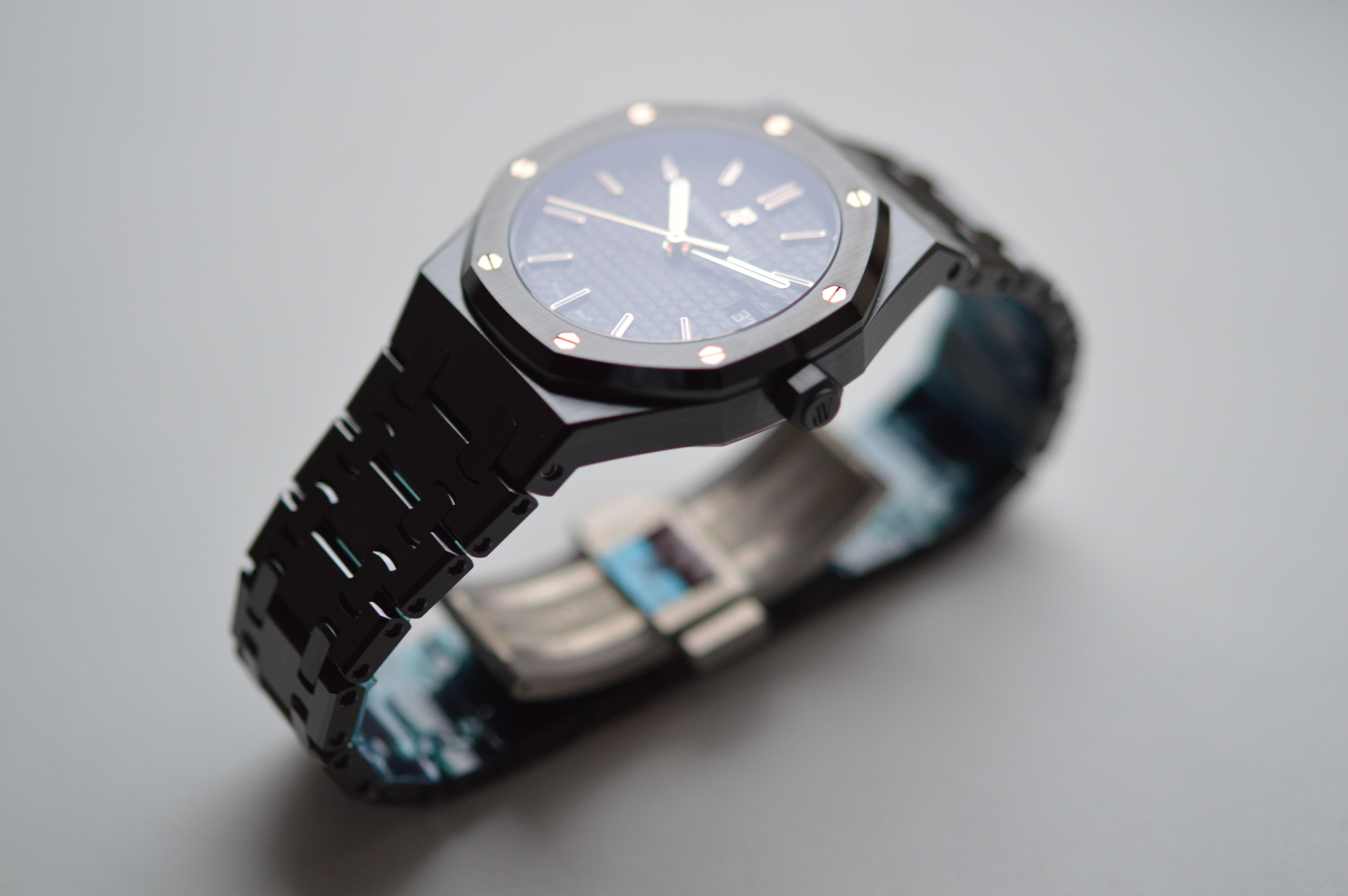  Audemars Piguet Royal Oak Black Ceramic Set complet Unisexe 