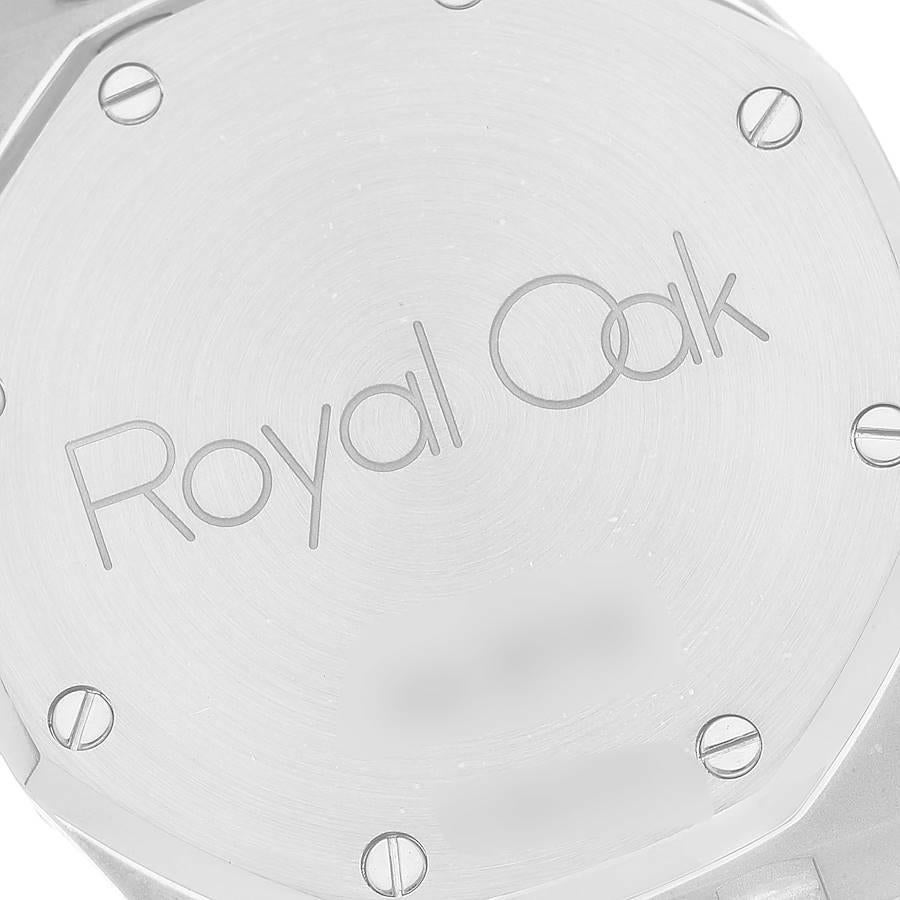 Audemars Piguet Royal Oak Black Dial Steel Mens Watch 14790ST Box Papers For Sale 1