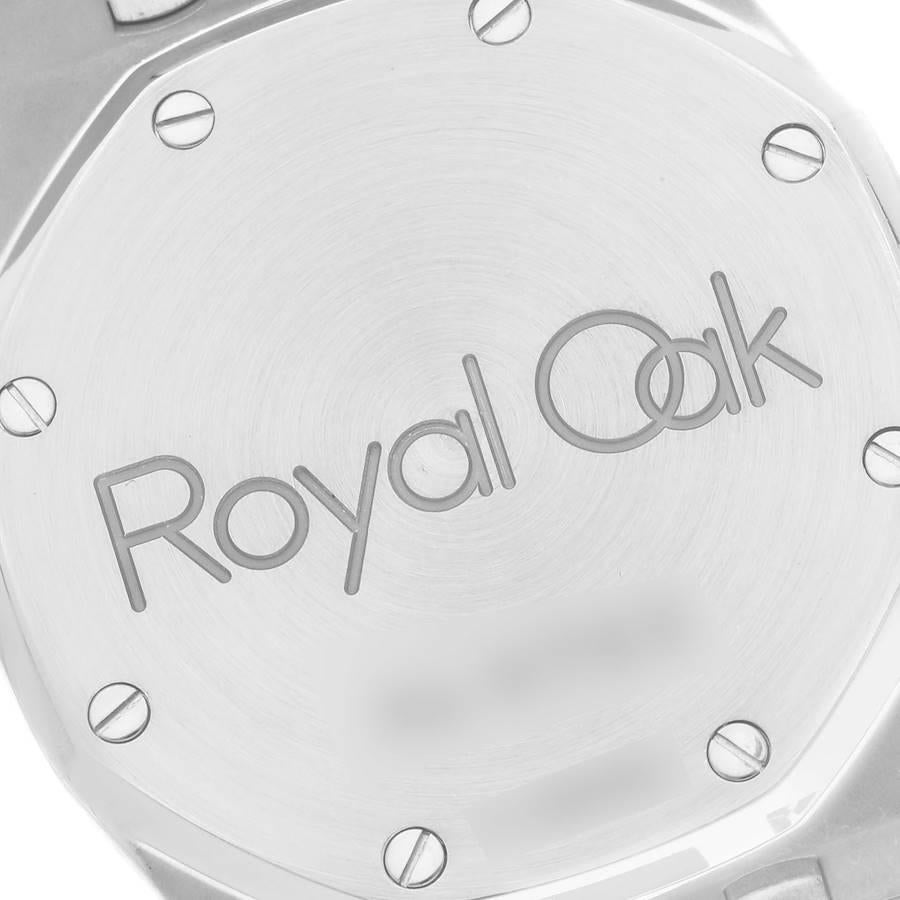 Audemars Piguet Royal Oak Black Dial Steel Mens Watch 14790ST In Excellent Condition In Atlanta, GA