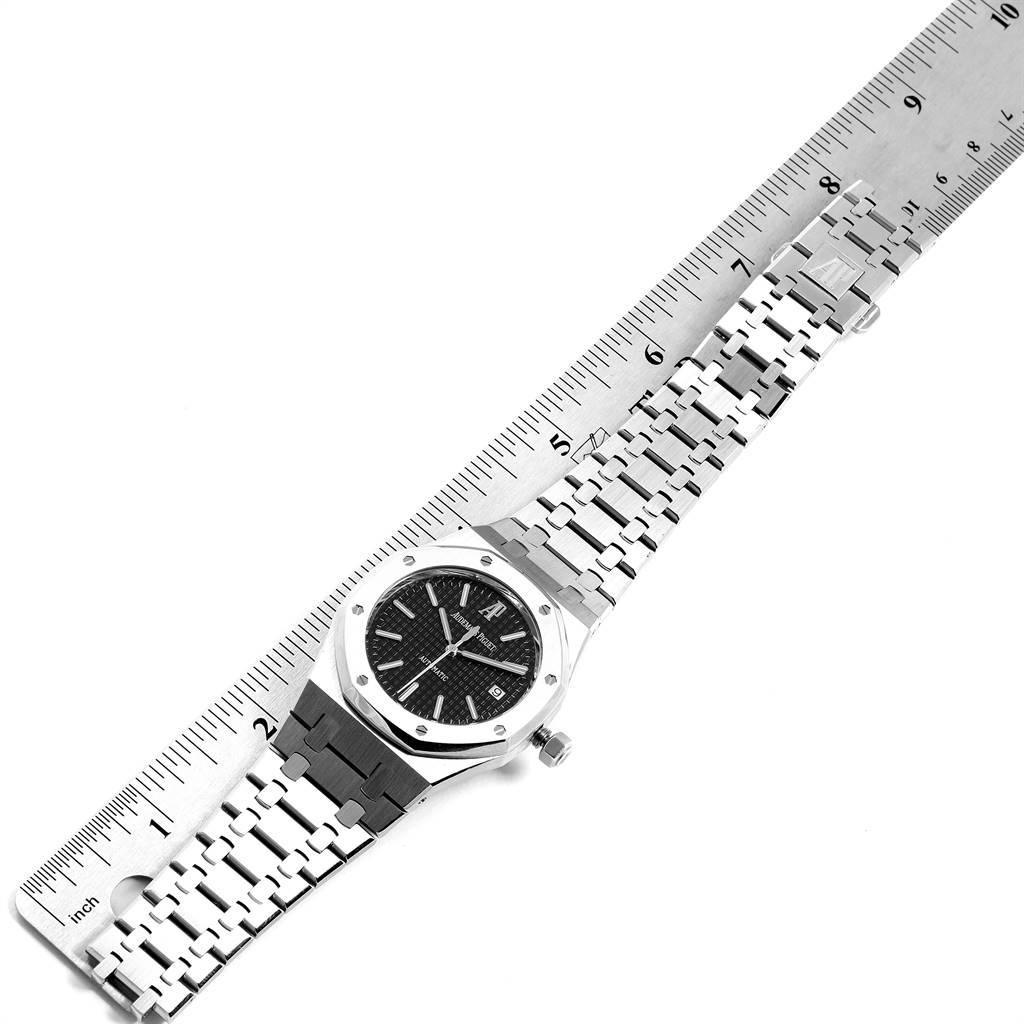 Audemars Piguet Royal Oak Black Dial Steel Men's Watch 15300 For Sale at  1stDibs | audemars 15300, 15300 royal oak, ap 15300 for sale