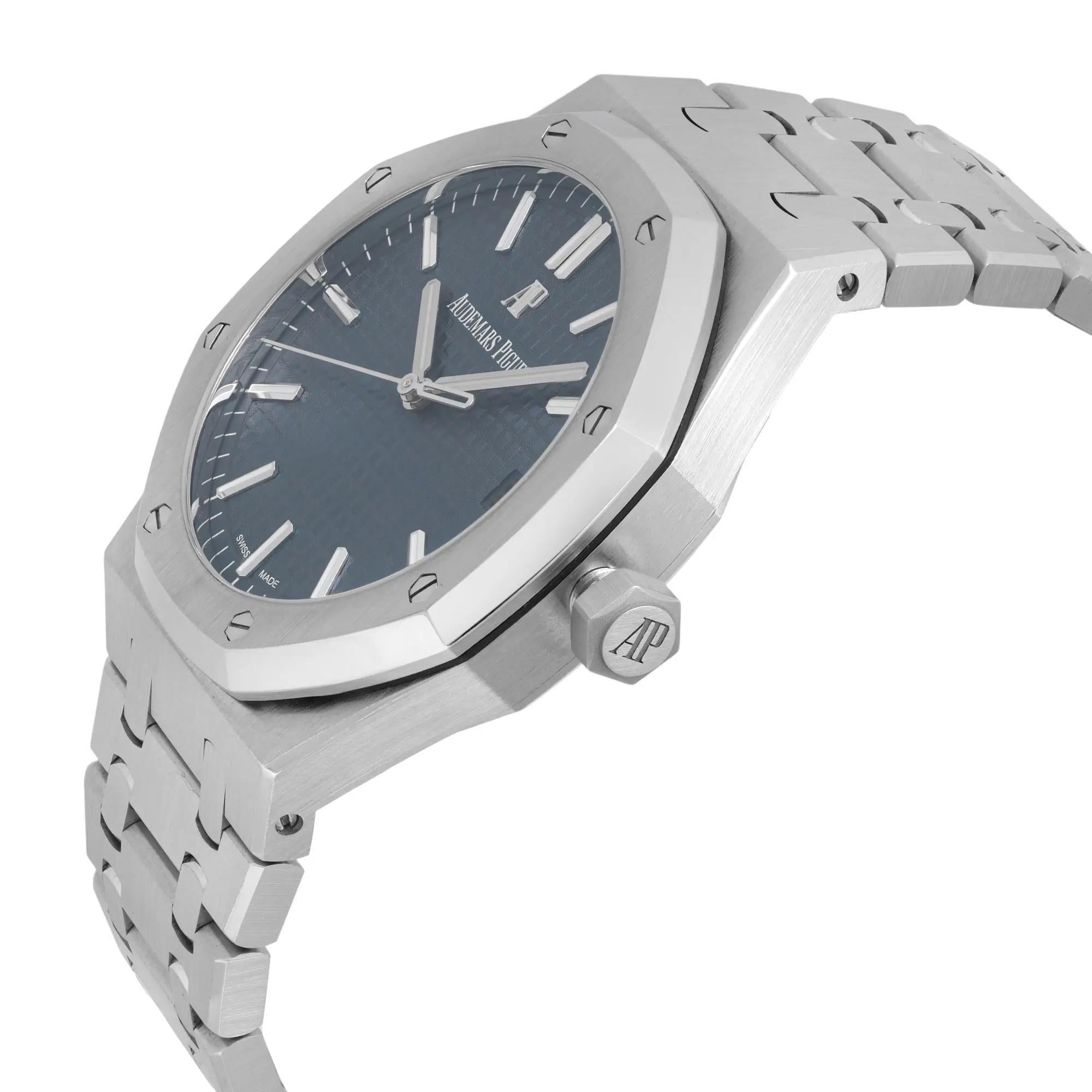 Audemars Piguet Royal Oak Montre automatique pour hommes 15500ST.OO.1220ST.01 Excellent état - En vente à New York, NY