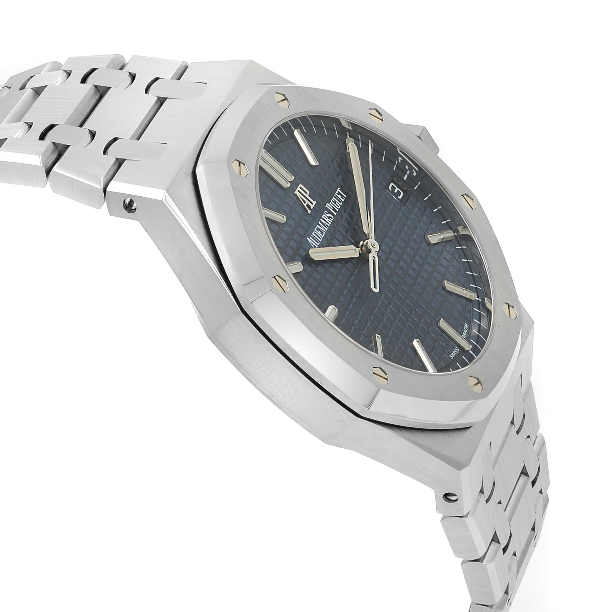 Men's Audemars Piguet Royal Oak Blue Dial Automatic Mens Watch 15500ST.OO.1220ST.01