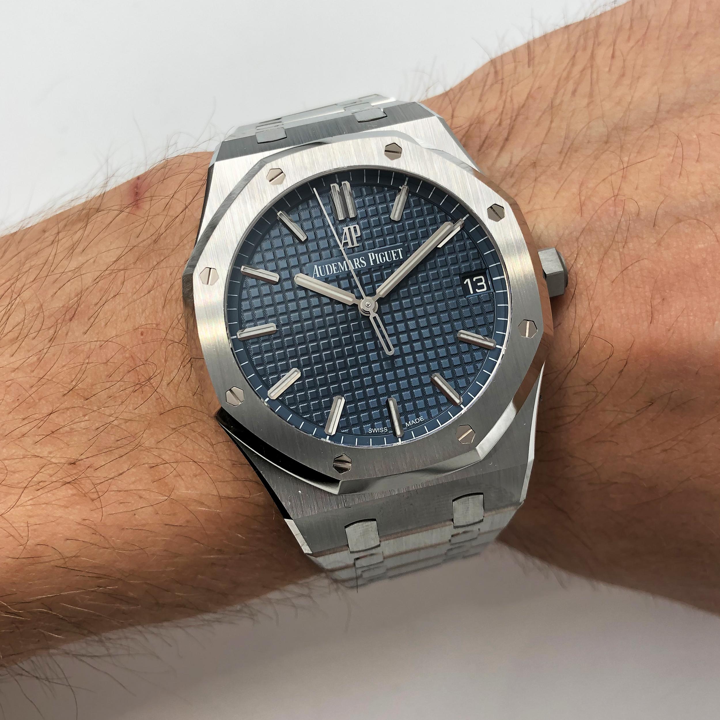 Audemars Piguet Royal Oak Blue Dial Automatic Mens Watch 15500ST.OO.1220ST.01 3