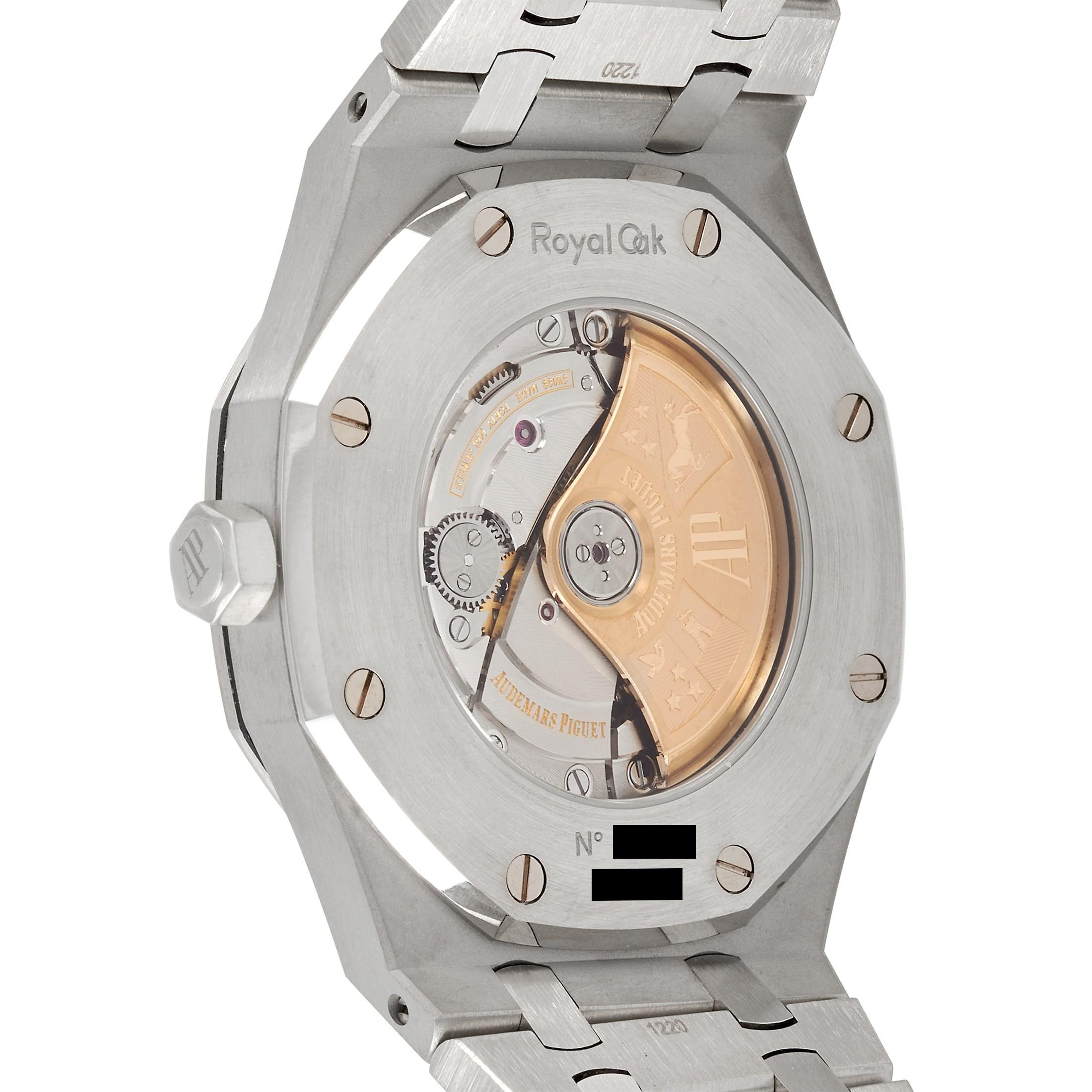 Audemars Piguet Royal Oak Blue Dial Stainless Steel Watch 15400ST.OO.1220ST.03 In New Condition In Southampton, PA