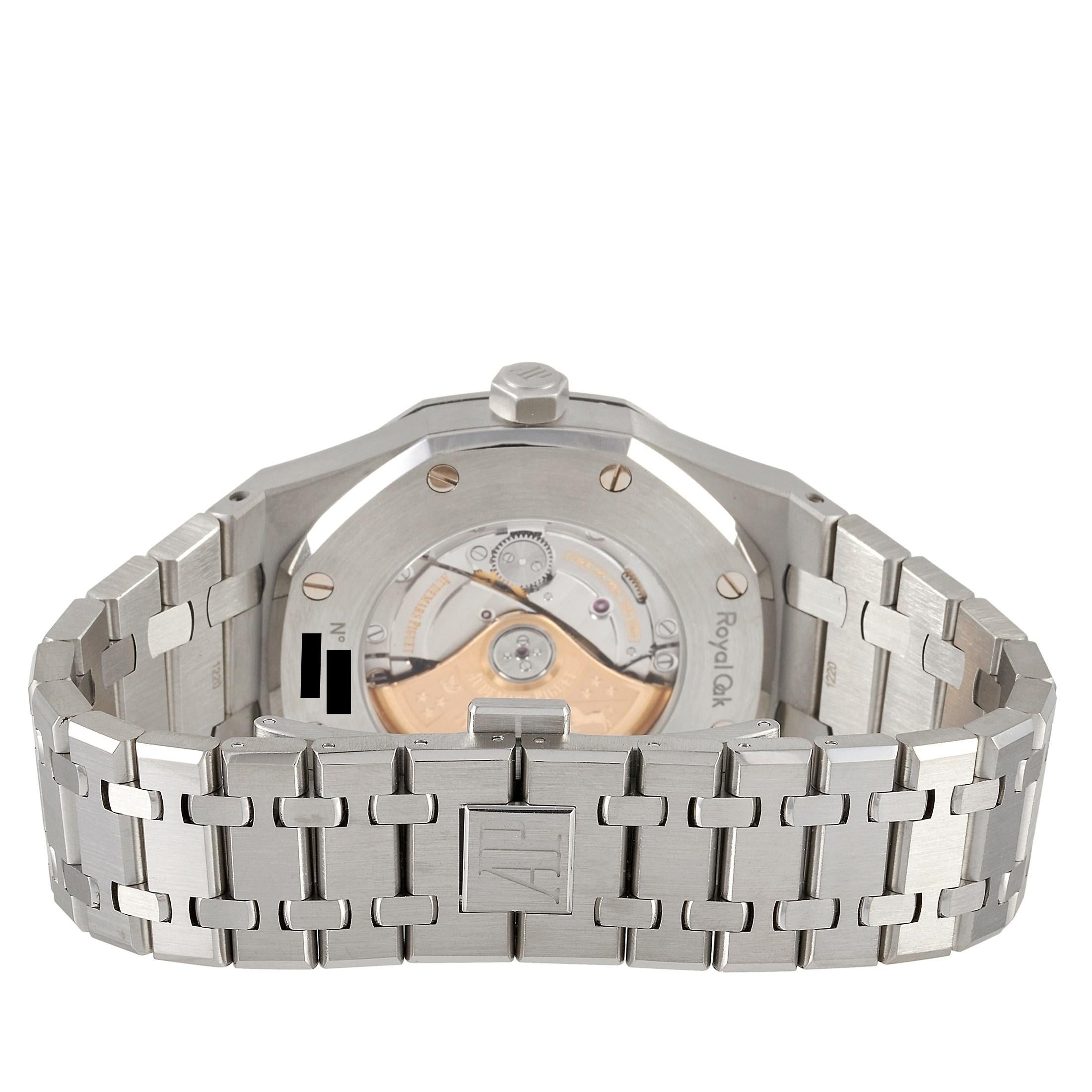 Men's Audemars Piguet Royal Oak Blue Dial Stainless Steel Watch 15400ST.OO.1220ST.03